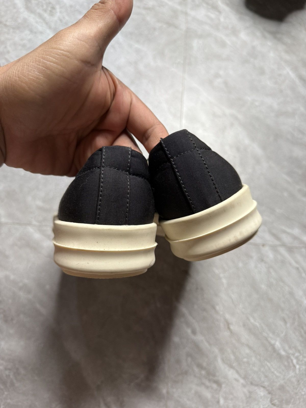 Rick Owens Drkshdw Rick Owens Drkshdw Nylon Low Top Boat Sneakers Size US 5 / IT 35 - 7 Thumbnail