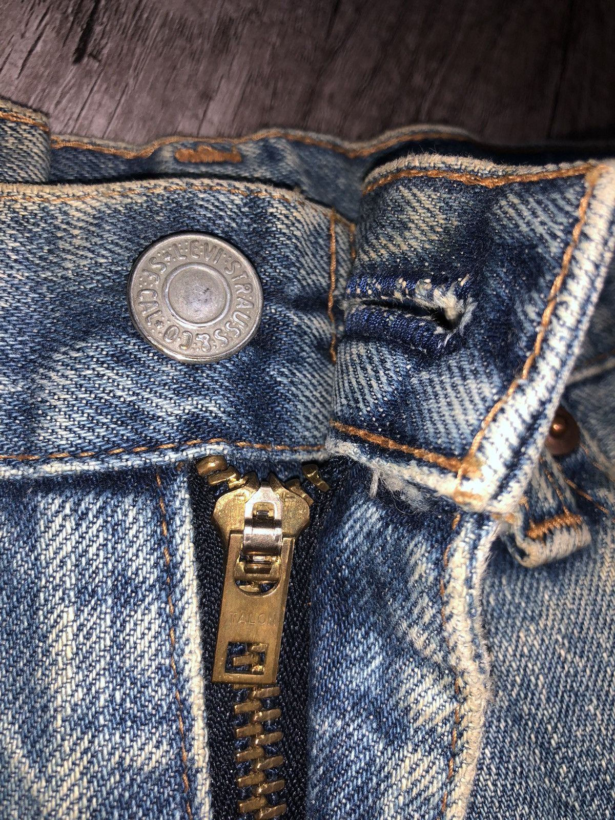 Levi's × Vintage Vintage Levi's Big E 502 Selvedge Jeans Size US 28 / EU 44 - 4 Thumbnail