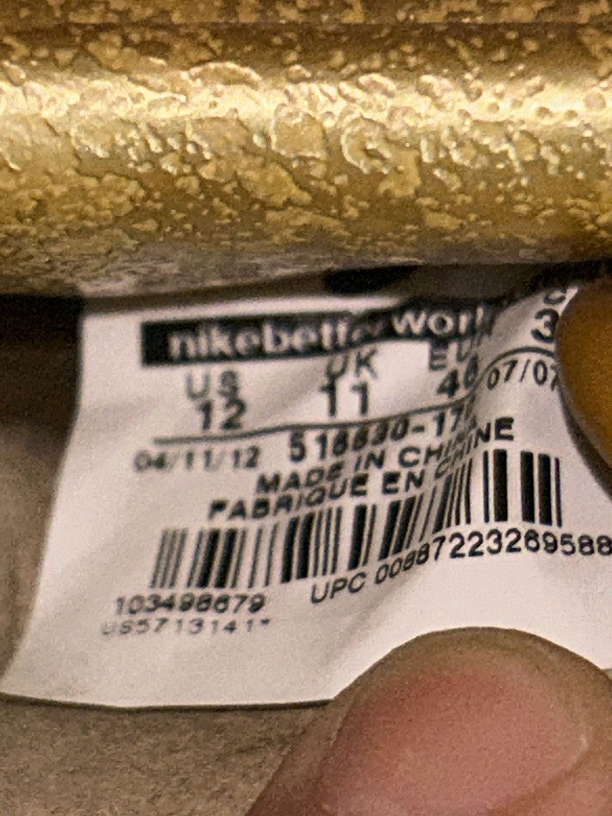 Nike Nike Air Force 1 Low ‘Supreme Gold Medal’ 516630-170 size 12 Size US 12 / EU 45 - 9 Thumbnail