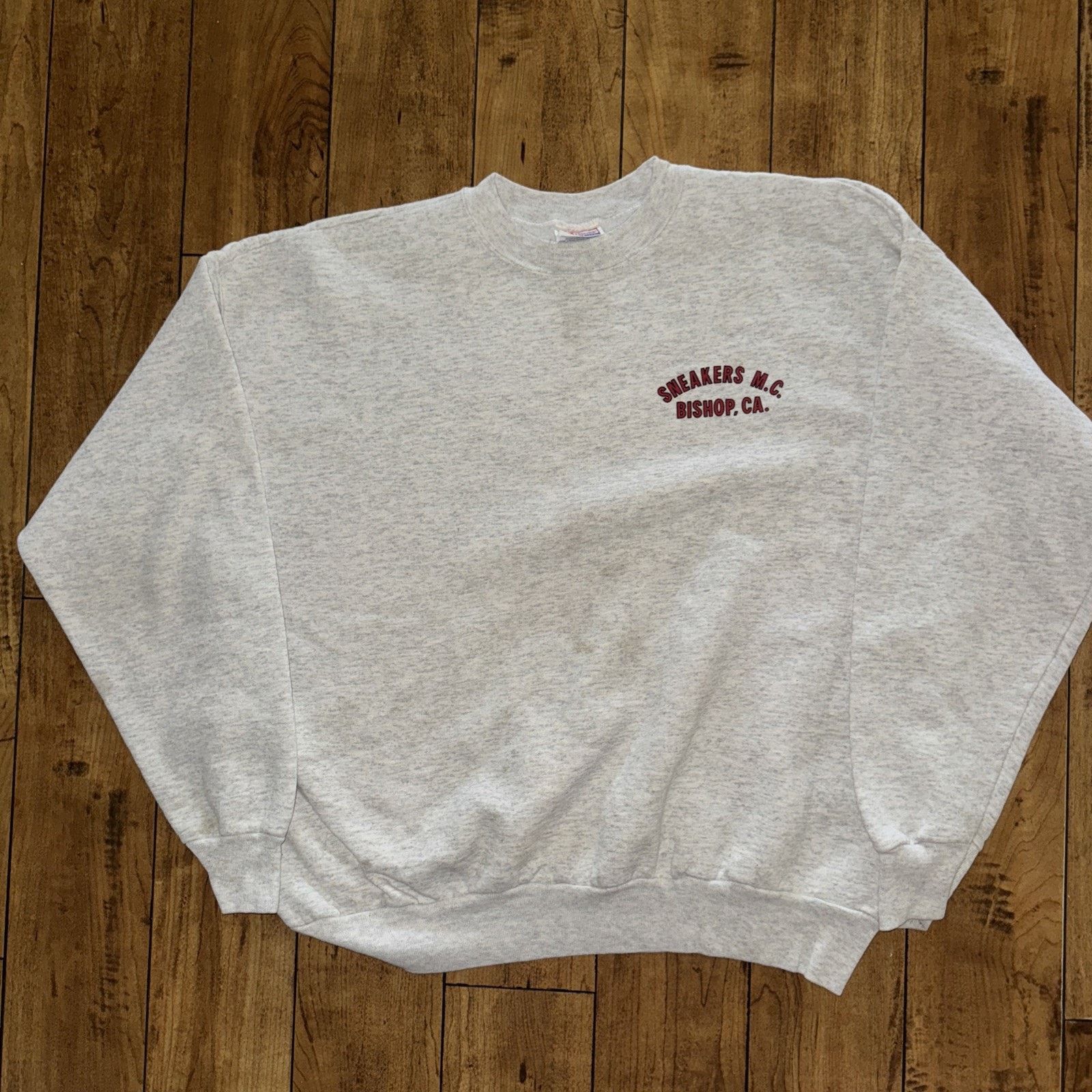 Hanes × Harley Davidson × Vintage Vintage Sneakers M.C. Motorcycle Crewneck Grey 25x25 XL Size US XL / EU 56 / 4 - 3 Thumbnail