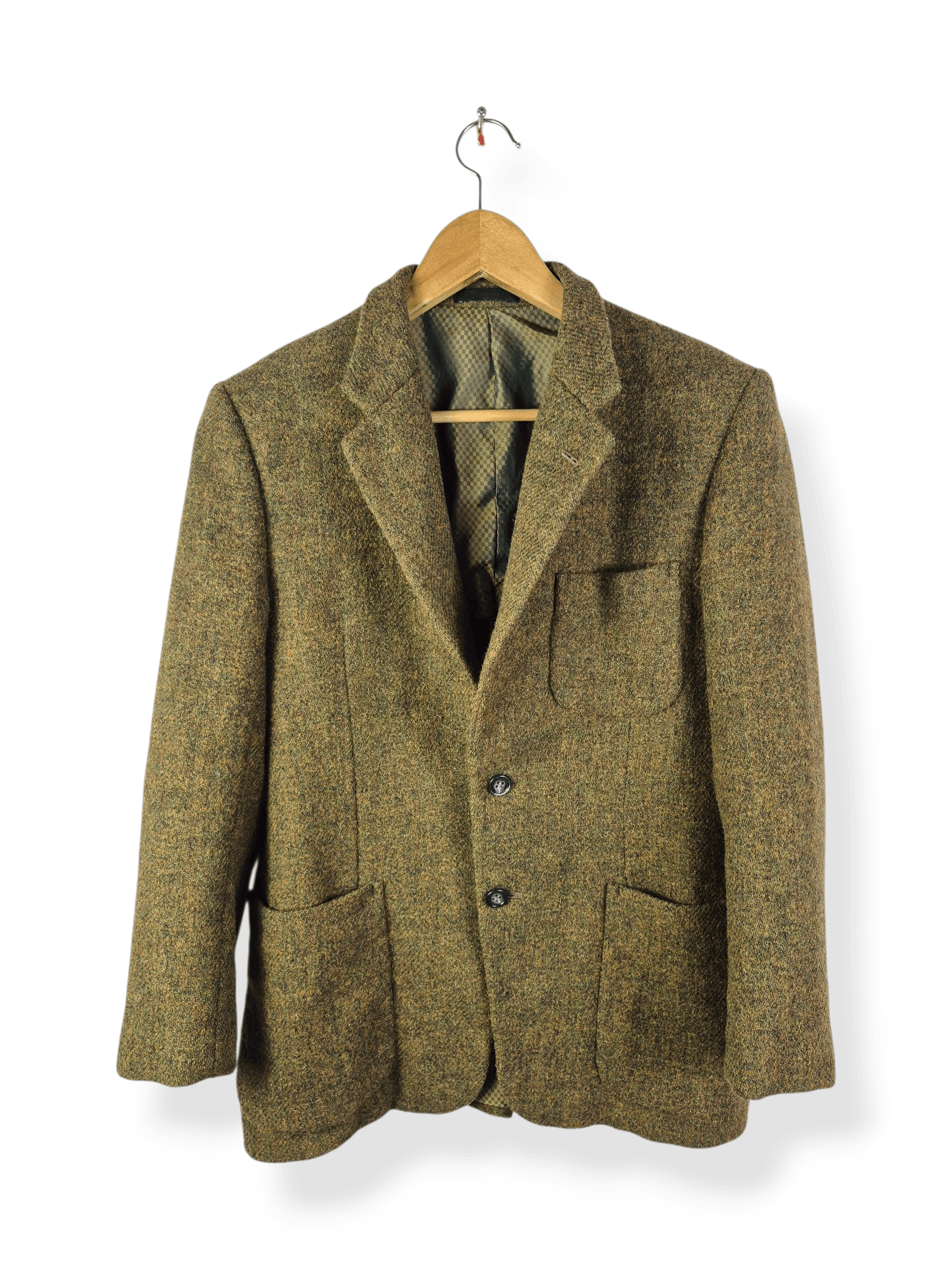 Harris Tweed 🔥 Harris Tweed Hand Woven Light Weight Suits Blazer Coat Size 40R - 1 Thumbnail