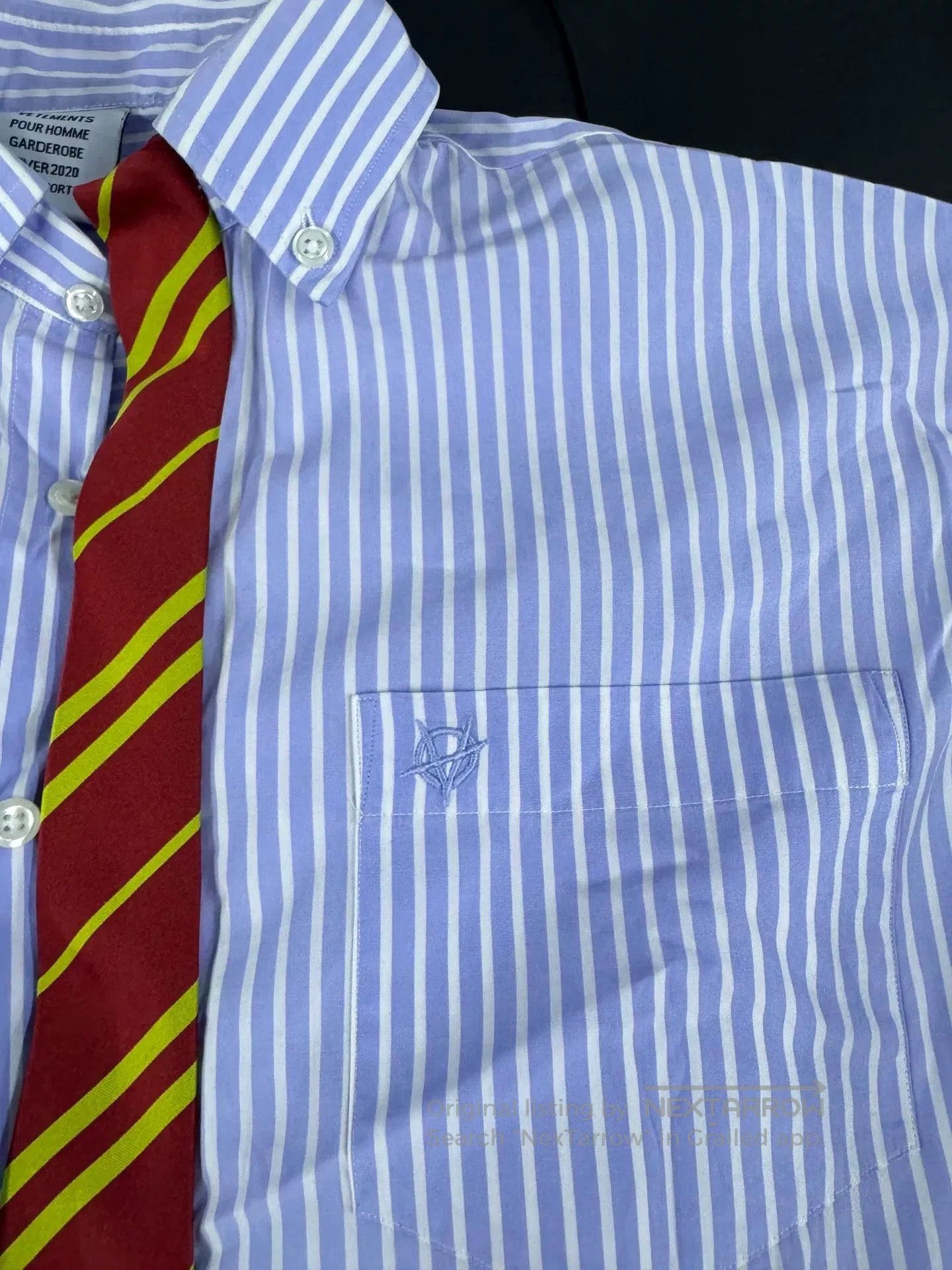 Vetements Vetements Striped Shirt with Tie Detail. Size US XS / EU 42 / 0 - 4 Thumbnail