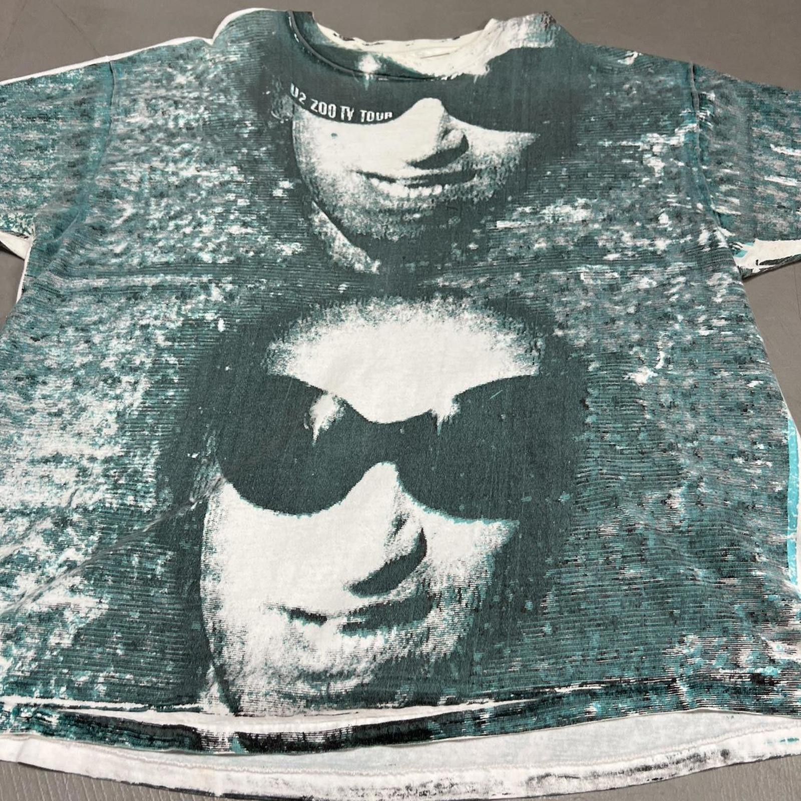 Vintage Vintage 90s Mosquito Head AOP U2 Zoo TV Tour Tee Size US XXL / EU 58 / 5 - 4 Thumbnail