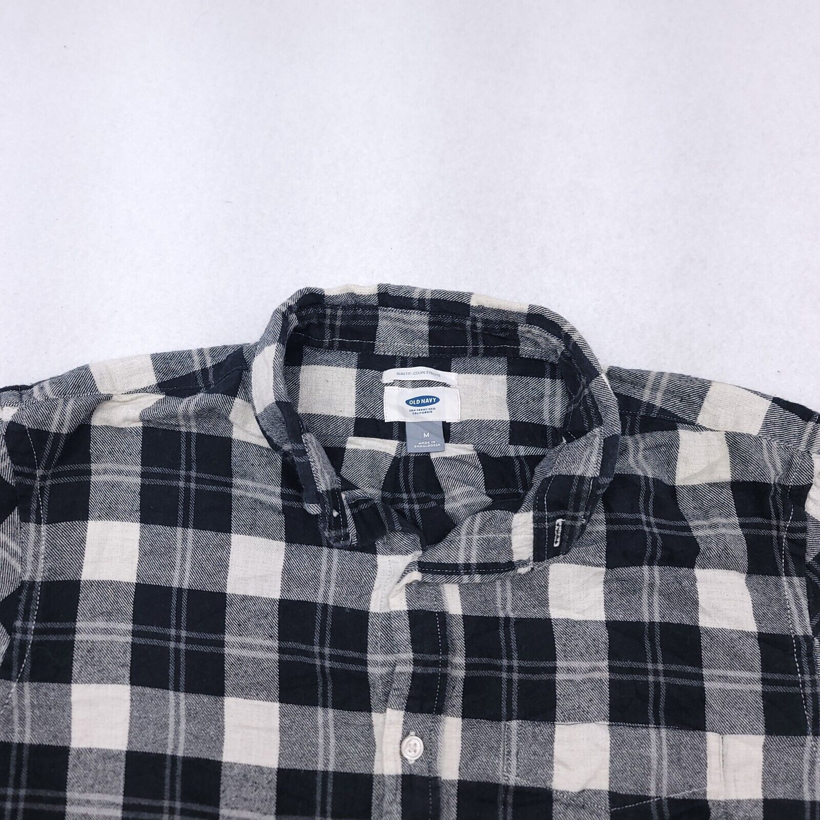 Old Navy Old Navy Buffalo Check Flannel Shirt Men Size Medium M Black Size US M / EU 48-50 / 2 - 1 Thumbnail