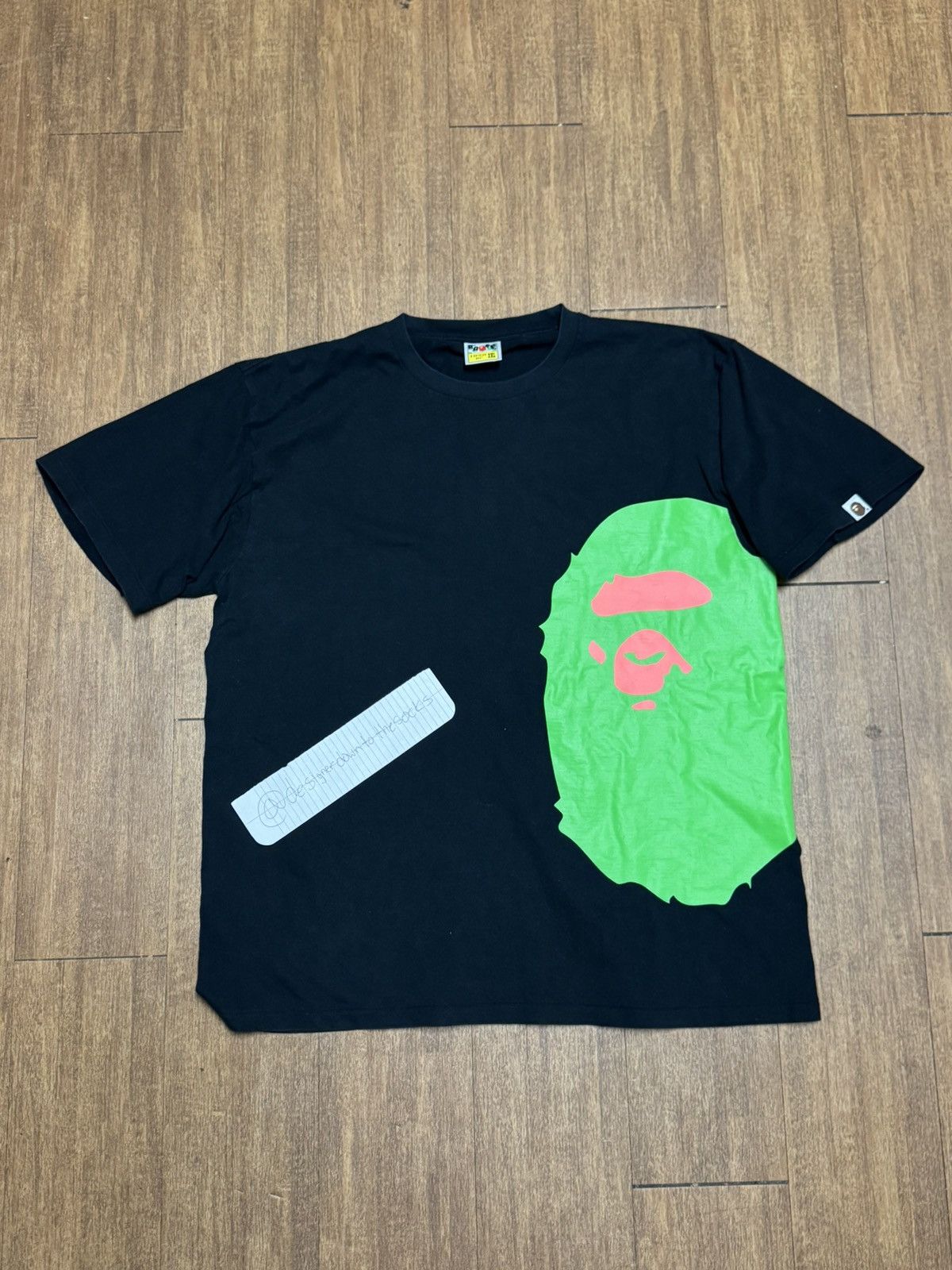 Bape Neon Side Big Ape Head Tee Size US XXL / EU 58 / 5 - 1 Thumbnail