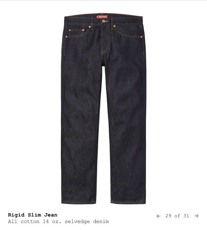 Supreme Supreme - Selvedge Rigid Jean - Size 34 | Grailed