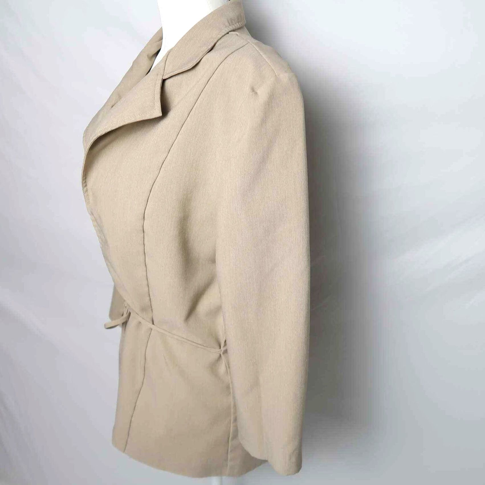 Vintage VINTAGE Star City tan tie front blazer Jacket Blazer M Mens Size M / US 6-8 / IT 42-44 - 3 Thumbnail