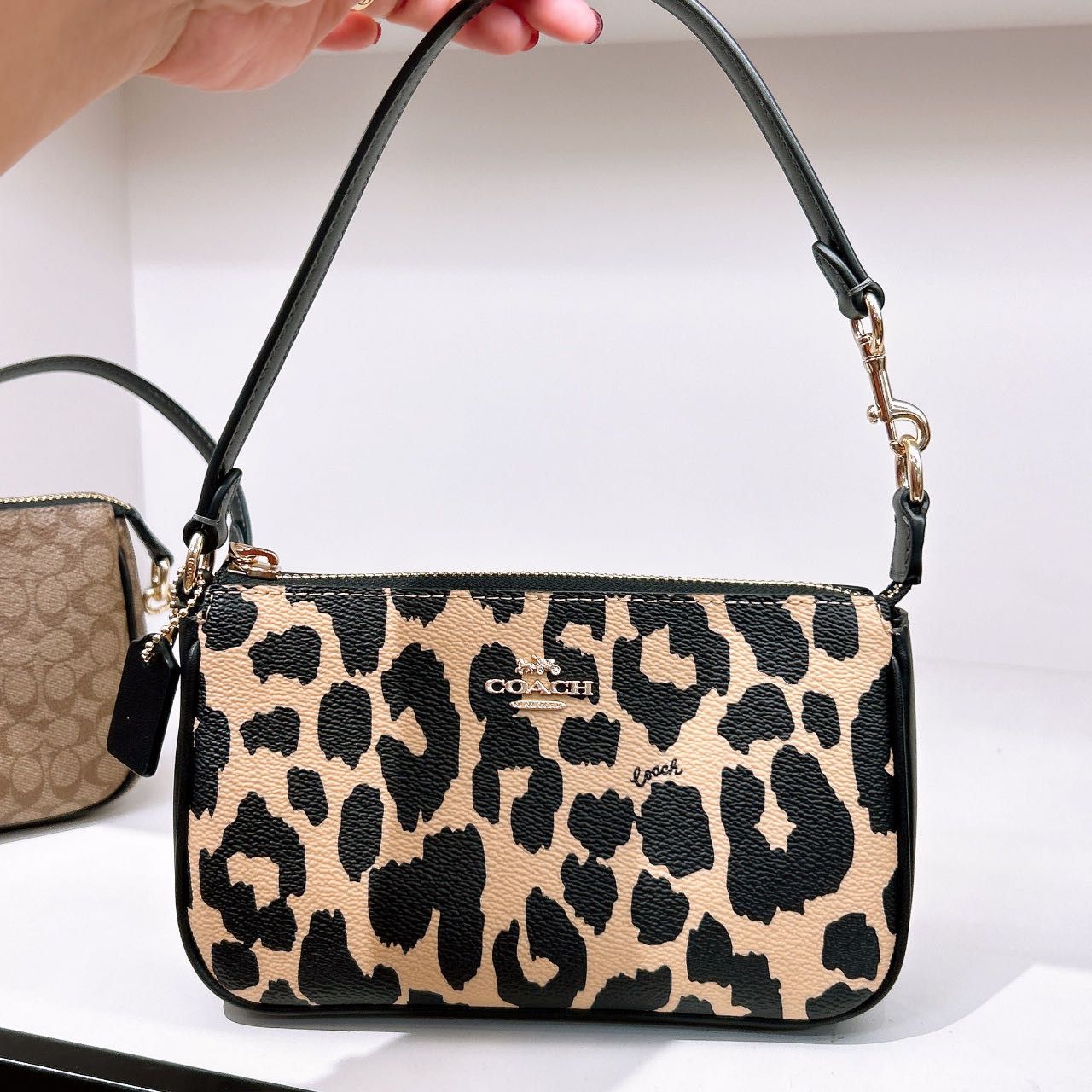 Coach Nolita 19 With Leopard Print CW403 Size ONE SIZE - 2 Thumbnail
