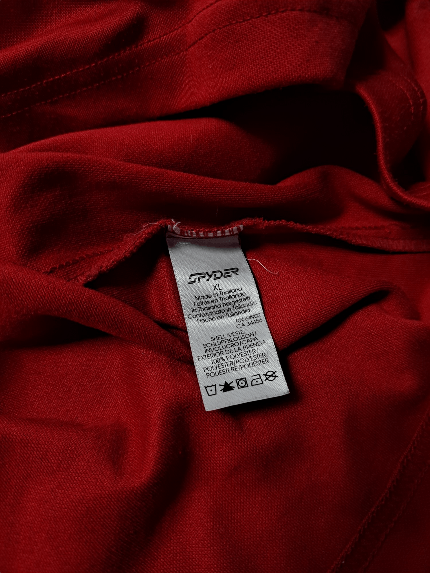 Spyder Spyder Men's Black and Red Top Size US XL / EU 56 / 4 - 4 Thumbnail