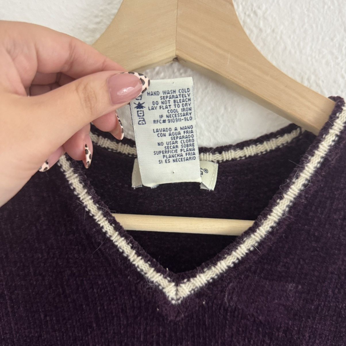 Other WHITE STAG Vintage 90s Dark Purple Fair Isle Sweater Vest Size M / US 6-8 / IT 42-44 - 6 Thumbnail