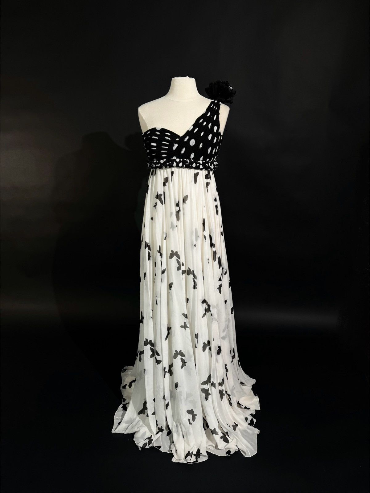 Other Brand New US 4 ANDREW GN Butterfly Print Chiffon Gown Size S / US 4 / IT 40 - 2 Thumbnail