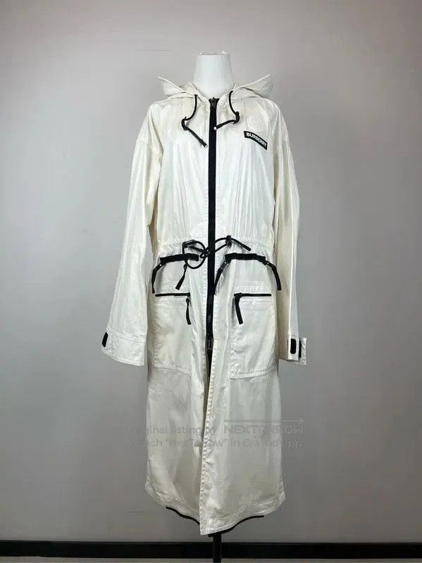 Burberry Burberry Women's L-Size White Cotton Coat. Size L / US 10 / IT 46 - 1 Thumbnail