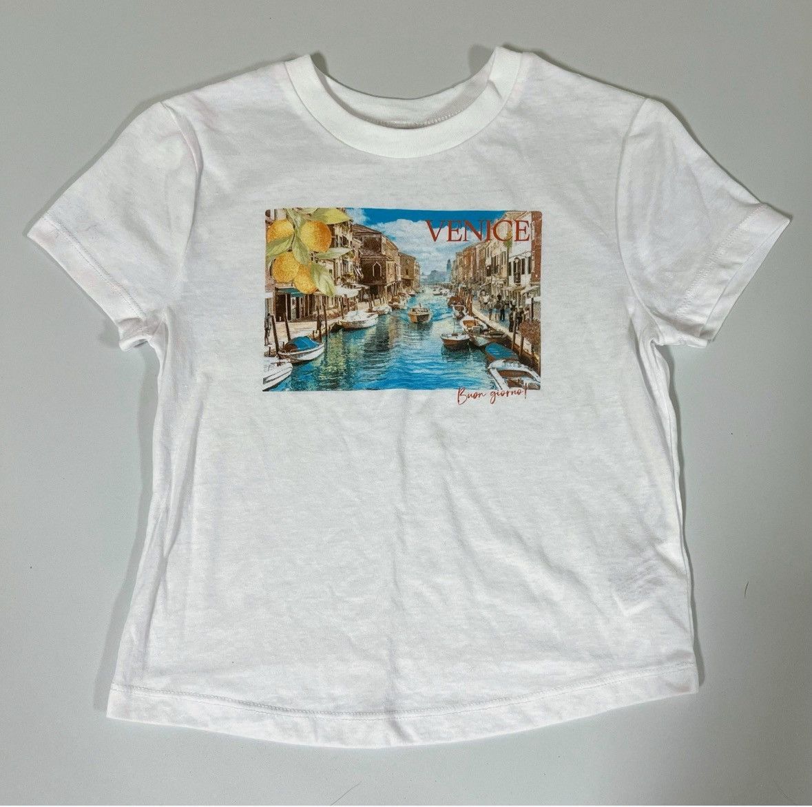 Vintage White ‘Venice, Italy’ Graphic Tee T-Shirt Top Size XS 🛶✨ Size XS / US 0-2 / IT 36-38 - 2 Thumbnail