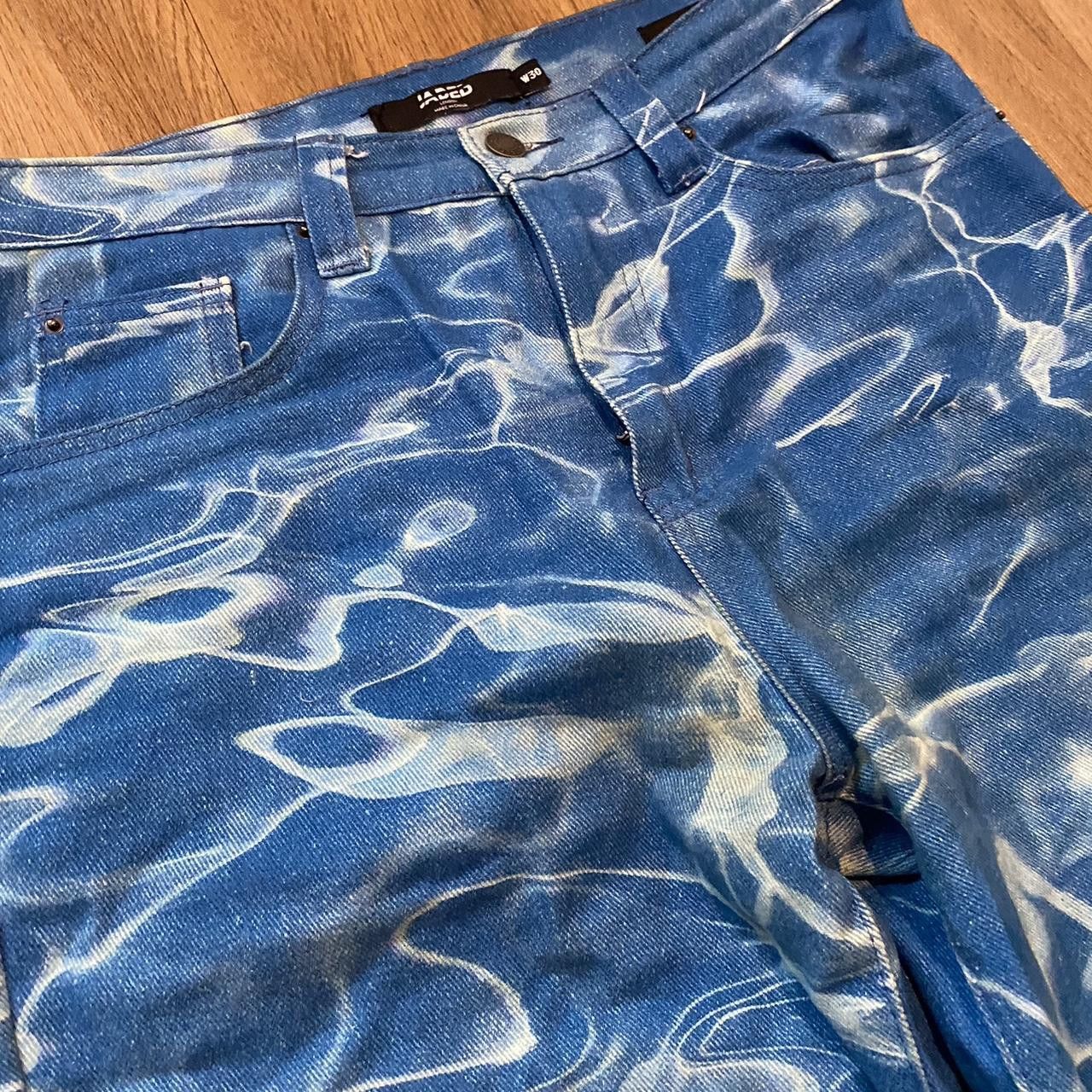 Jaded London Blue and white acid wash jeans #denim Vintage Size US 32 / EU 48 - 2 Thumbnail