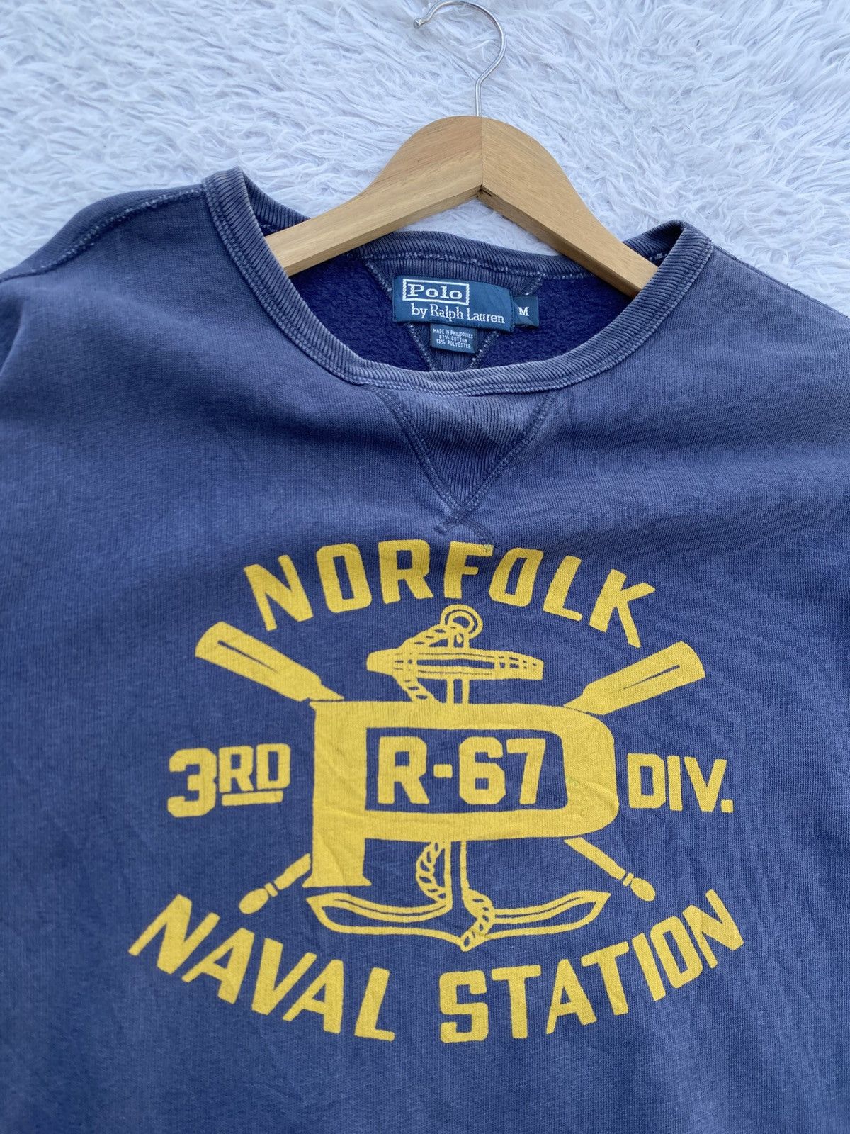 Polo Ralph Lauren Vintage Polo by Ralph Lauren Norfolk Naval Station Sweater Size US M / EU 48-50 / 2 - 7 Thumbnail