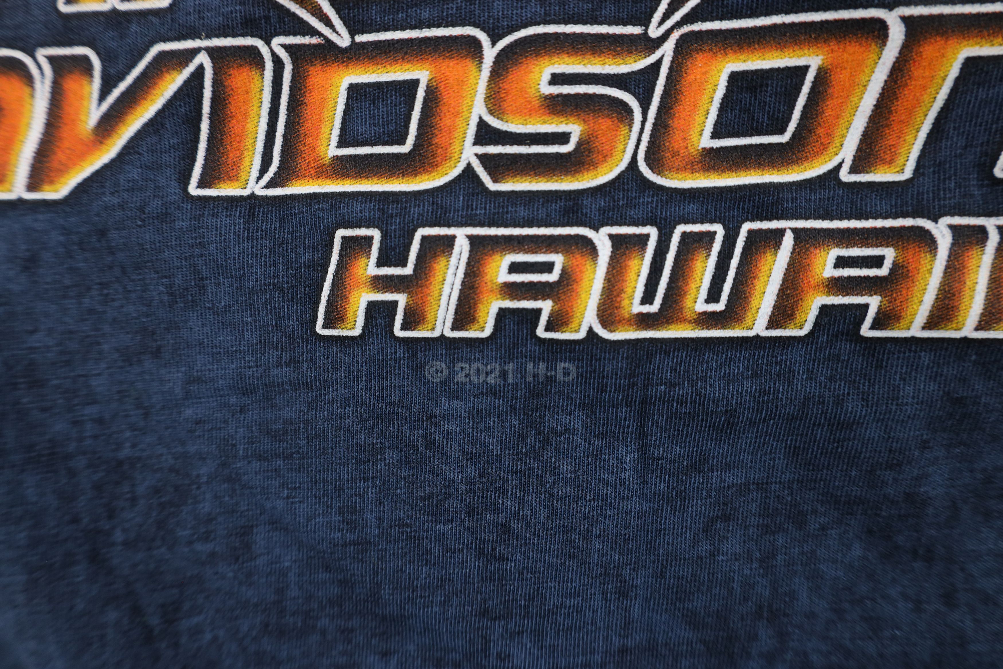 Harley Davidson × Vintage Harley Davidson Hawaii Acid Wash Sleeveless Dress T-Shirt Size L / US 10 / IT 46 - 9 Thumbnail