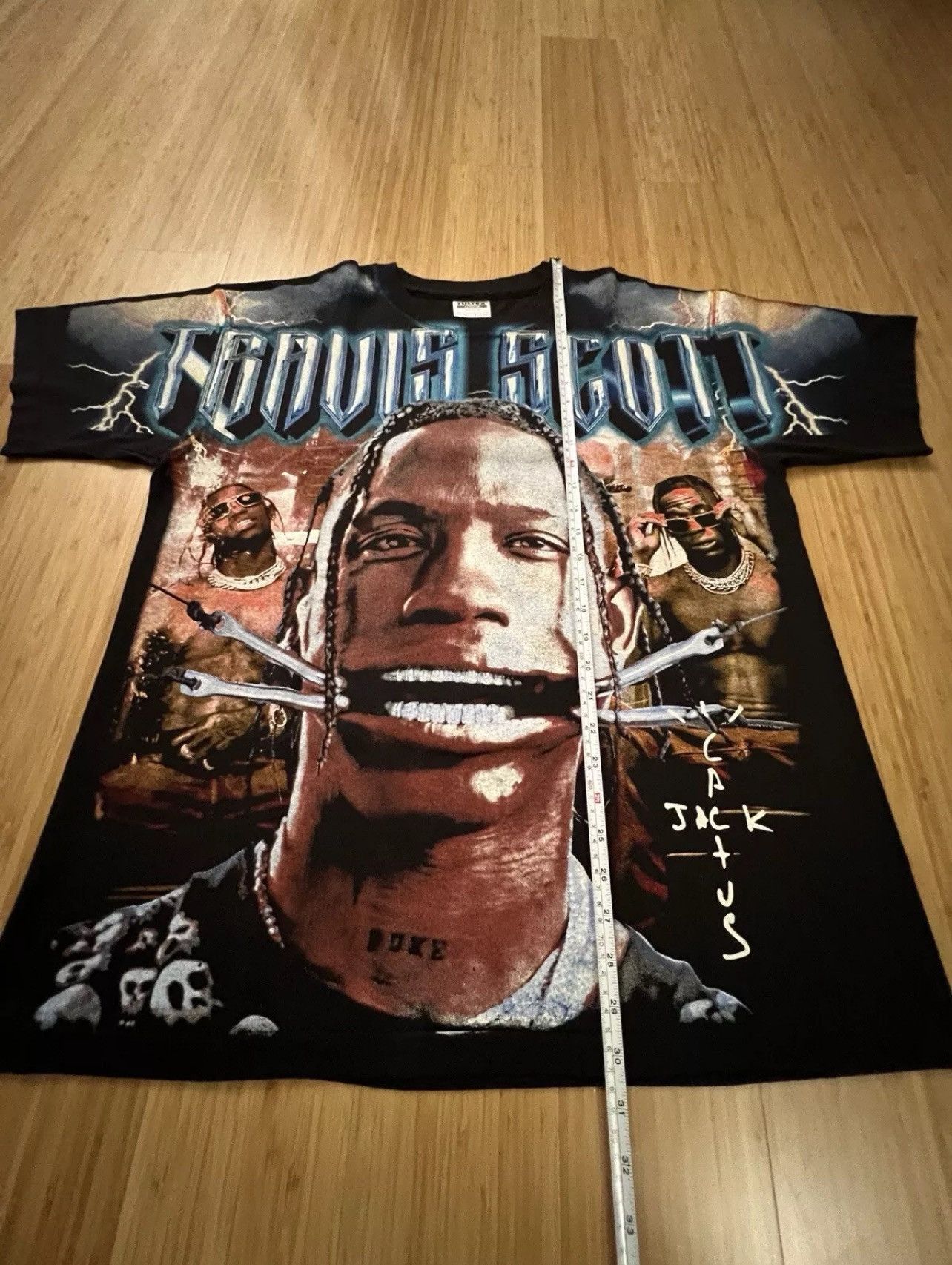 Other Travis scott bootleg t shirt Size US XL / EU 56 / 4 - 3 Thumbnail