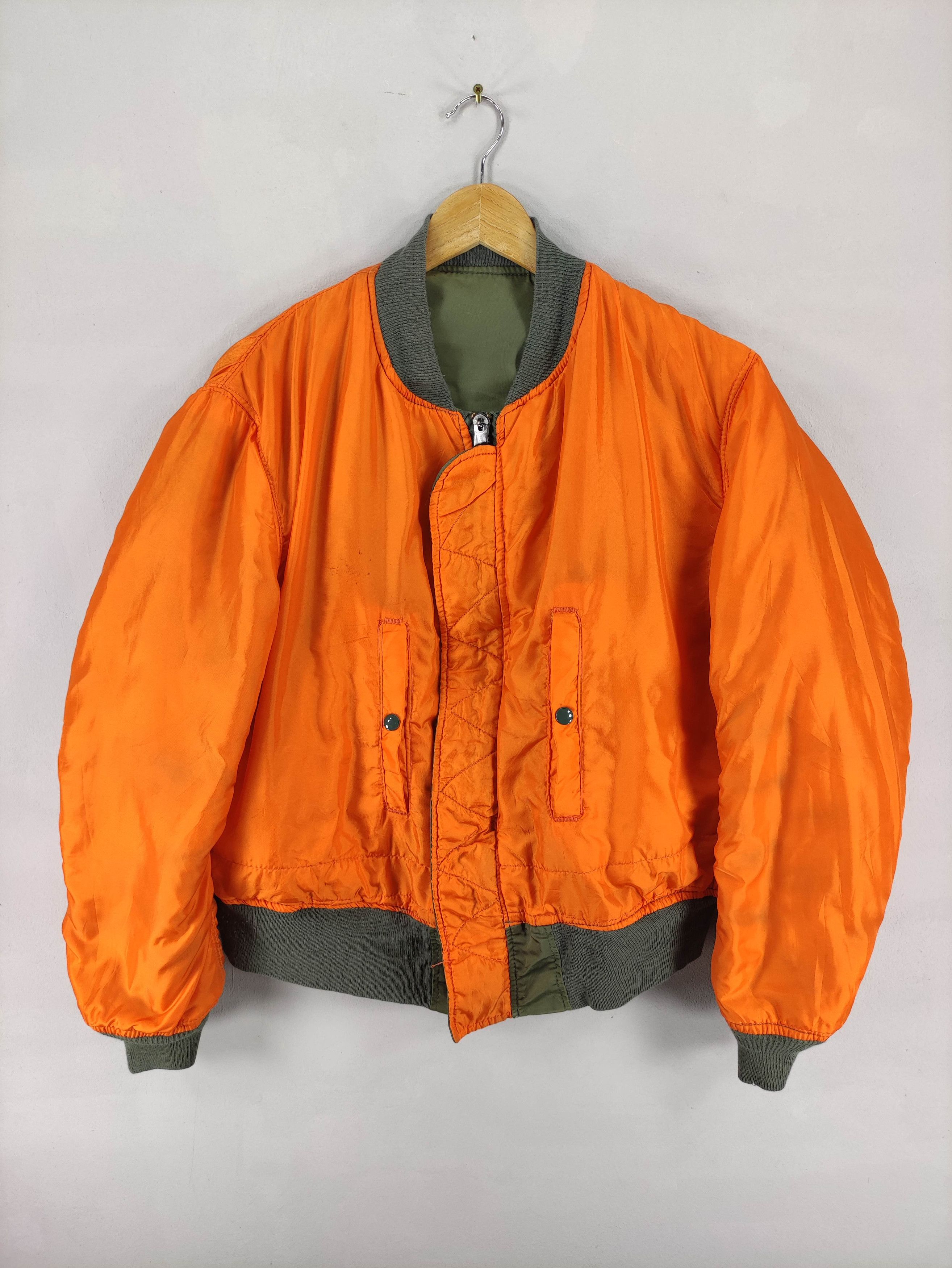 Alpha Industries Vintage Alpha Industries Ma-1 Bomber Jacket Reversible Size US XL / EU 56 / 4 - 16 Thumbnail