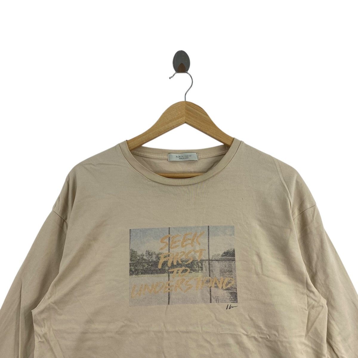 Vintage PUBLIC TOKYO AKITA Seek First To Understand Baggy Tee Shirt Size M / US 6-8 / IT 42-44 - 2 Thumbnail