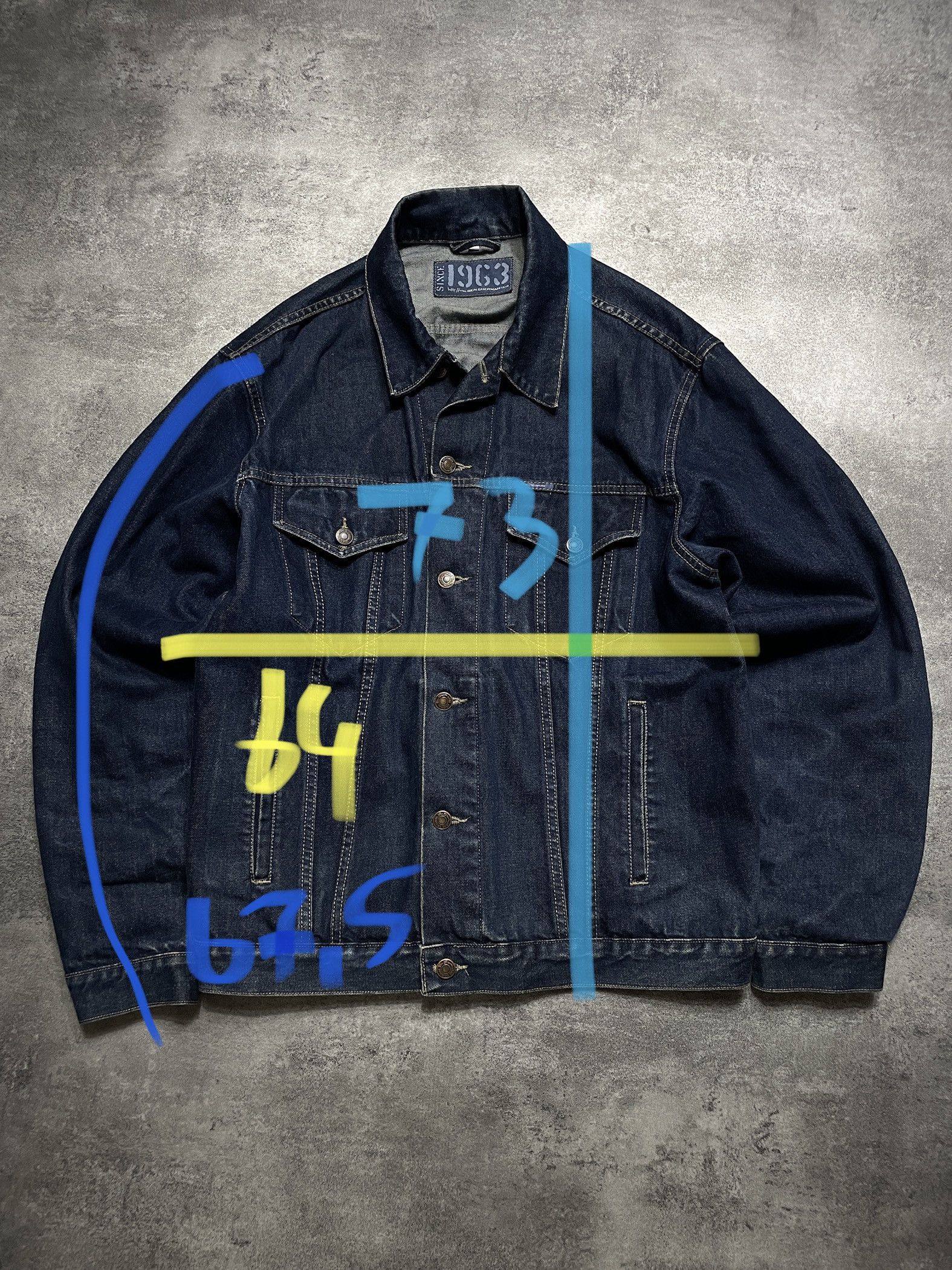 Ben Sherman RARE Vintage Y2K Ben Sherman Denim Jacket Solid Men’s Size US XL / EU 56 / 4 - 8 Thumbnail