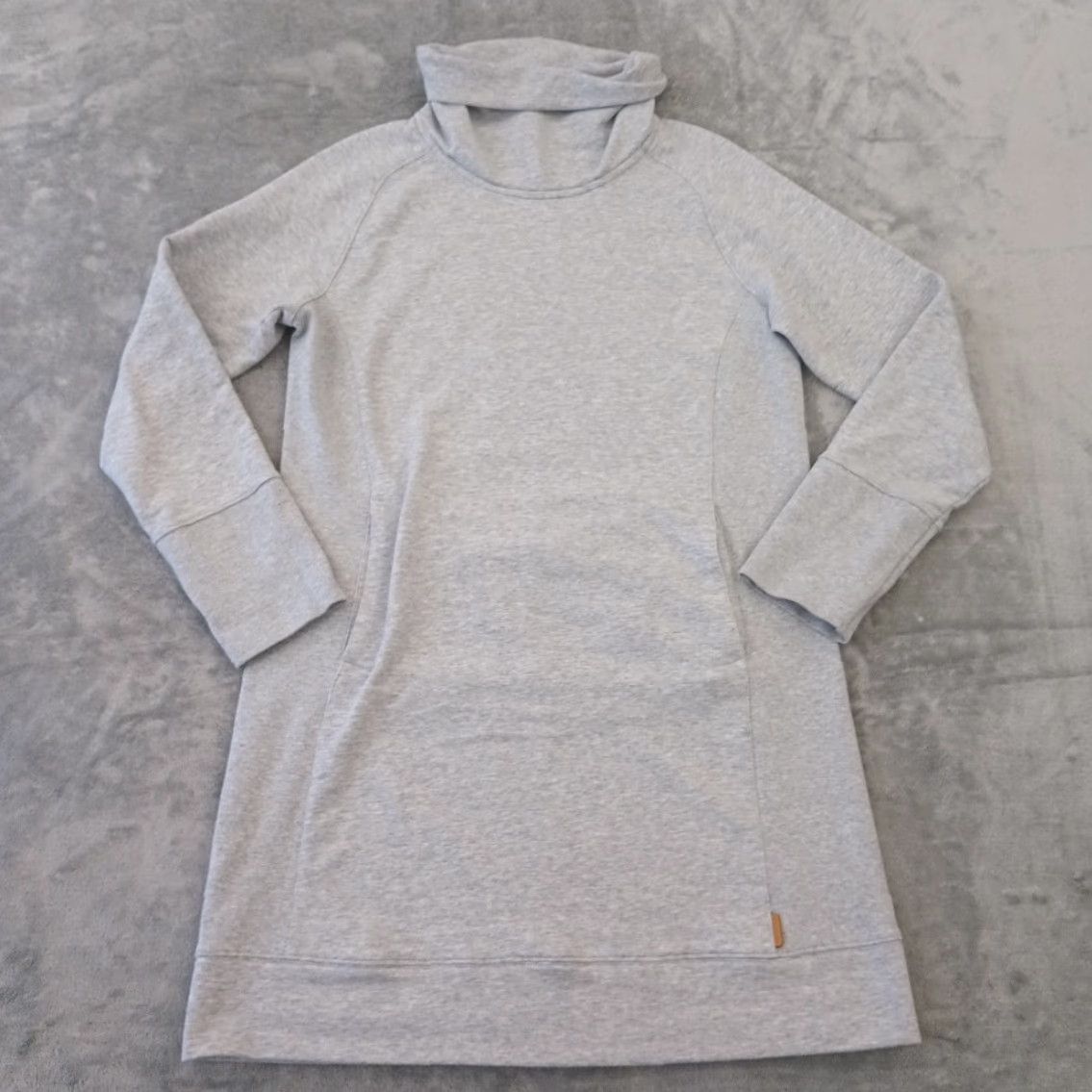 Merrell Merrell Sheath Dress Gray Medium Long Sleeve Turtleneck Pullover Pockets Womens Regular Knee Length Dress Size M / US 6-8 / IT 42-44 - 2 Thumbnail