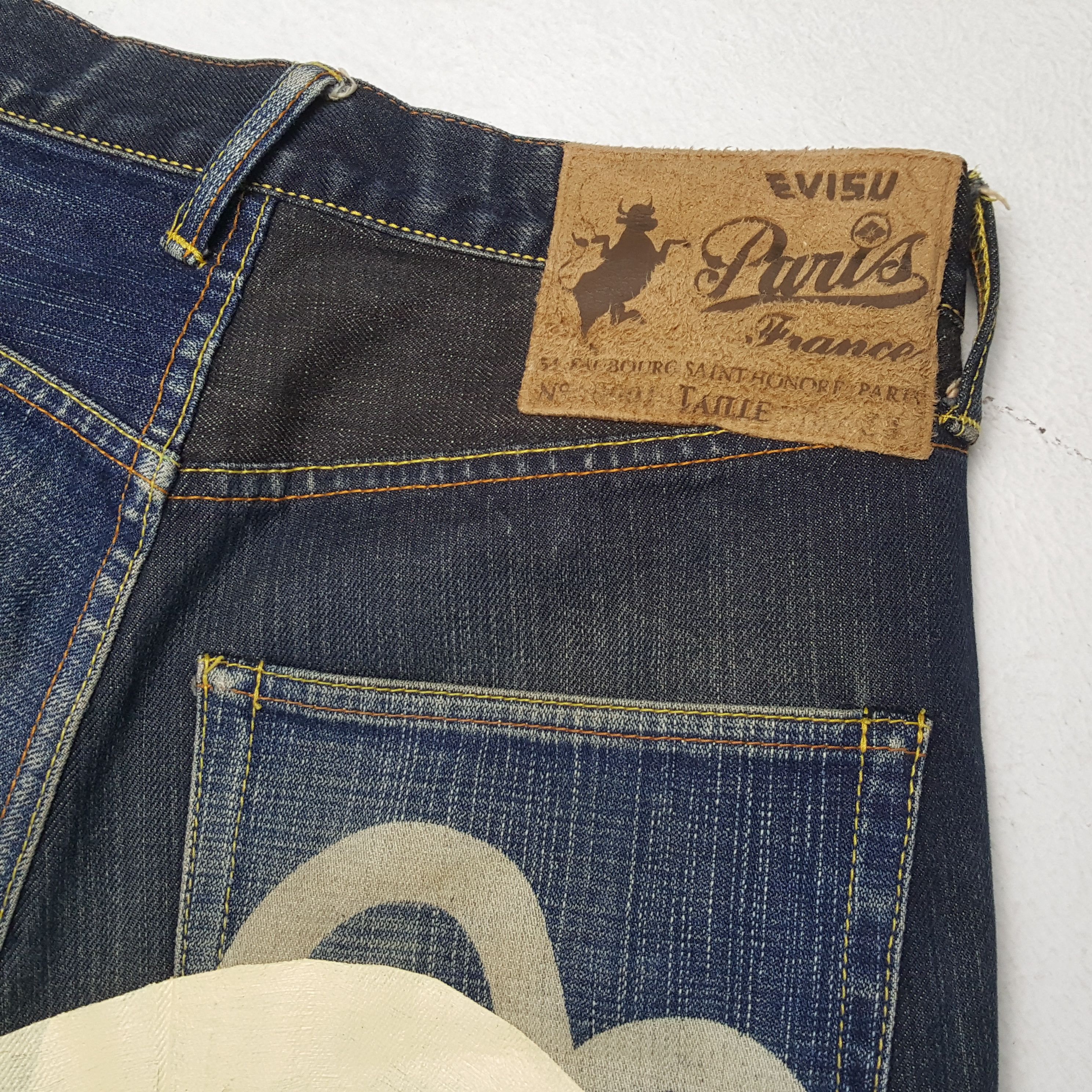 Evisu × Japanese Brand × Vintage Vintage EVISU Japanese Brand Daicock Custom Distressed Jeans Size US 29 - 15 Thumbnail