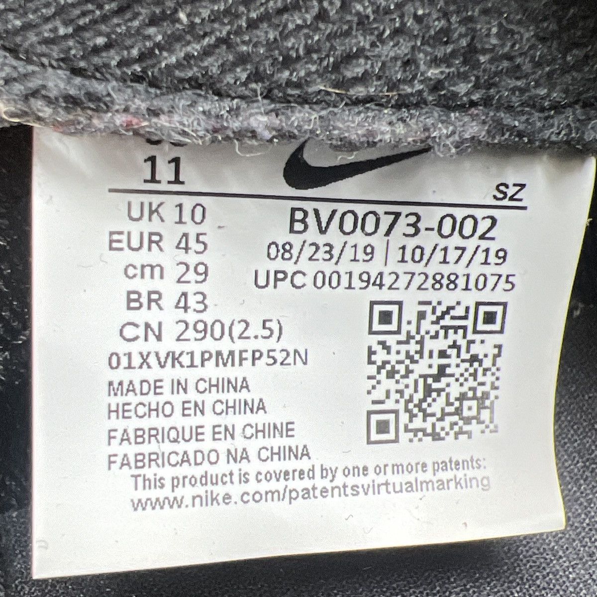 Nike Sacai x LDWaffle black nylon Size US 11 / EU 44 - 8 Thumbnail