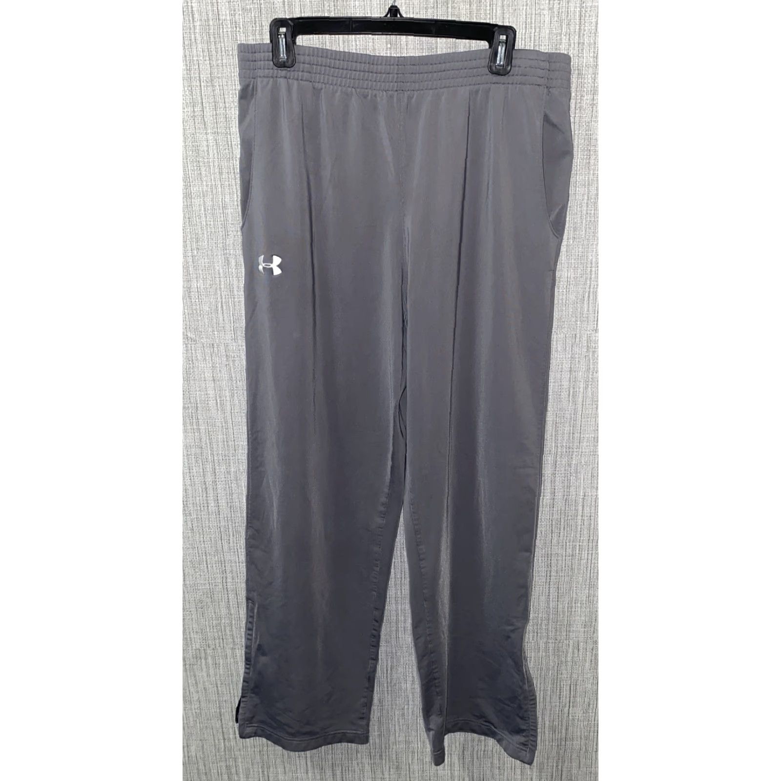 Under Armour Under Armour Mens Gray Athletic Stretch Pants Size 32 - 32 in Inseam 30 - Regular Fit Athletic Pants for Men with Drawstring Waist Size US 32 / EU 48 - 2 Thumbnail