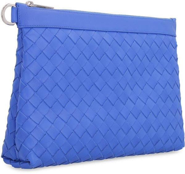 Bottega Veneta o1mle0125 Size: OS / Medium Zipped Pouch Cobalt in Blue Size ONE SIZE - 3 Thumbnail