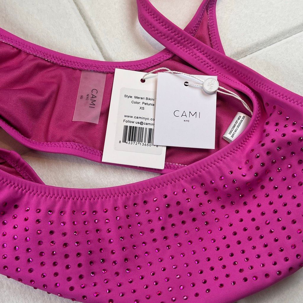 CAMI NYC NWT Cami NYC Merari and Merelis High Waist Crystal Bikini Se Size ONE SIZE - 12 Thumbnail