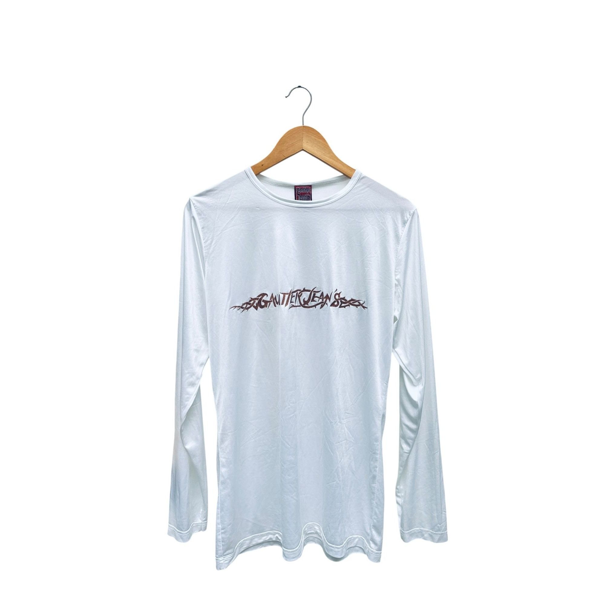 Jean Paul Gaultier Vintage White Nylon Longsleeves Size US L / EU 52-54 / 3 - 1 Thumbnail