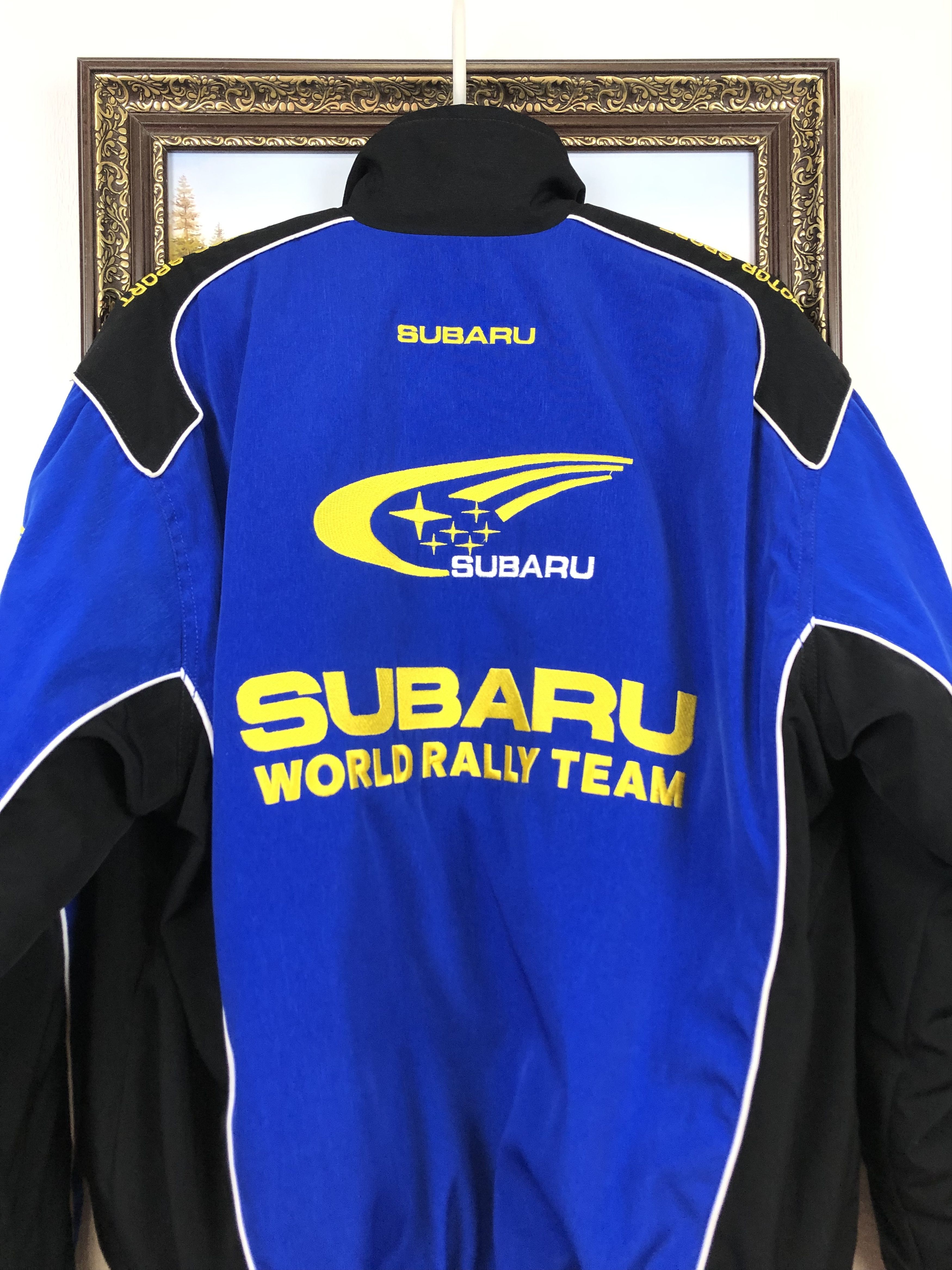 Vintage Vintage Subaru World Rally Team Racing Rare Bomber Jacket Size US L / EU 52-54 / 3 - 2 Thumbnail