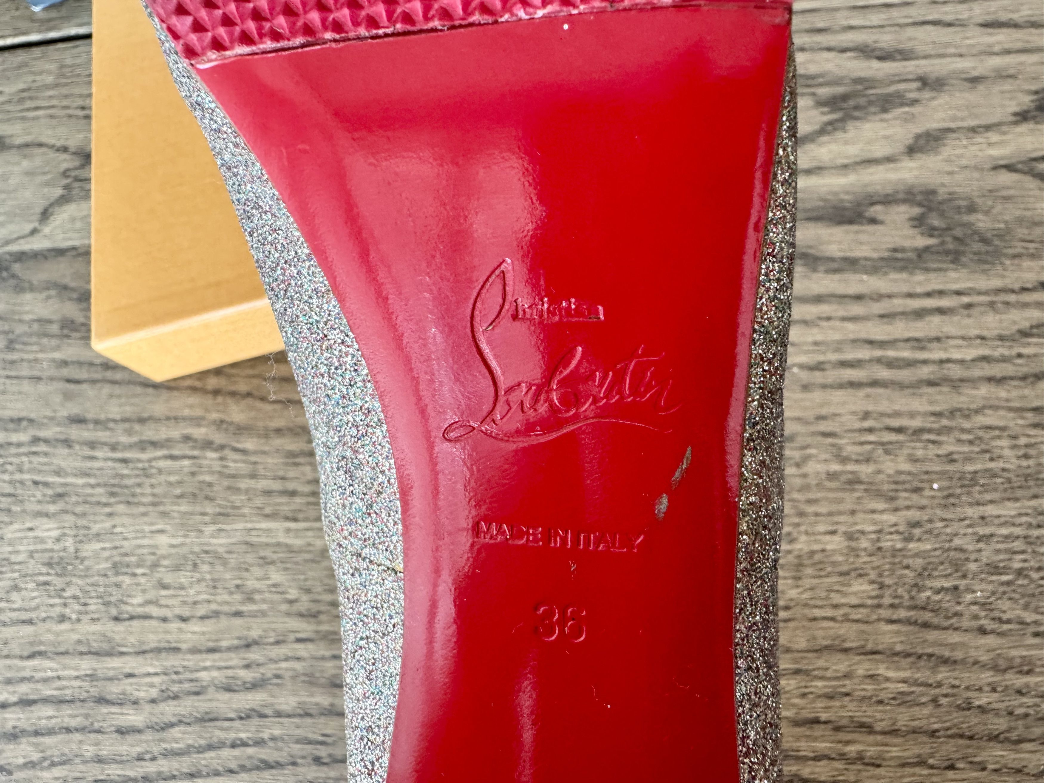 Christian Louboutin Louboutin - Glitter heels Size US 6 / IT 36 - 7 Thumbnail