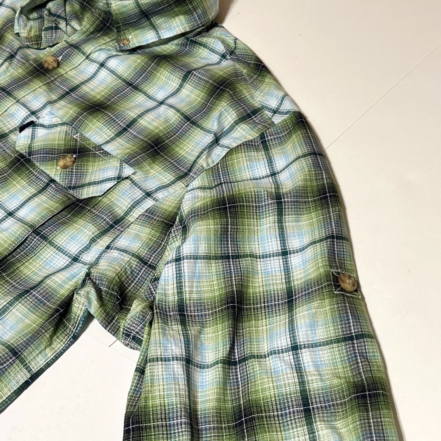 Vintage Duluth Mens M Long Sleeve Button-Down Green Plaid Shirt Polyester Size US M / EU 48-50 / 2 - 8 Thumbnail