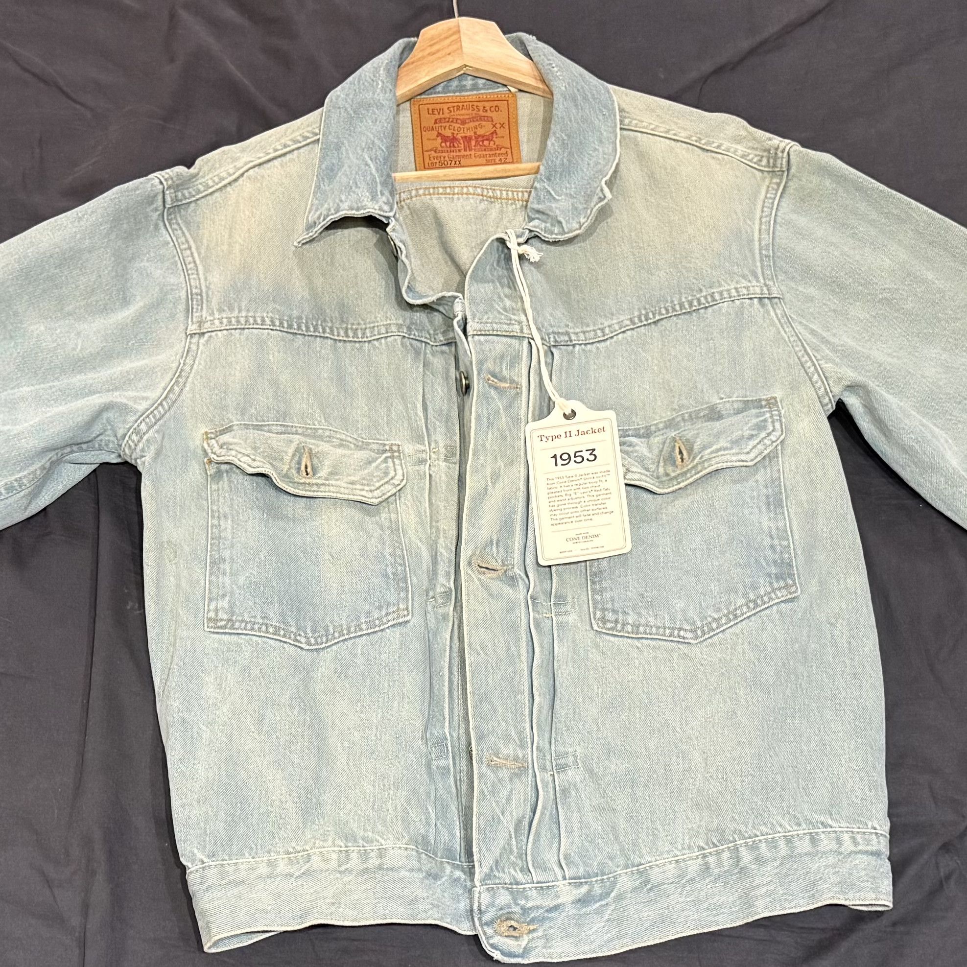 LEVI’S VINTAGE CLOTHING 507XX 1953 1953 Type 2 Jacket - Dark Wash | Levi's® US