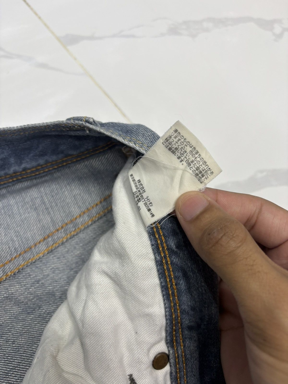 Kapital 🔥MADE IN NIPPON VINTAGE FADED JEANS BACK NUMBER DENIM JEANS Size US 32 / EU 48 - 12 Thumbnail