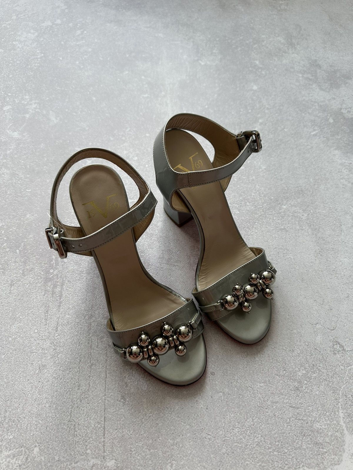 Versace versace 1969 shoes women platform metallic 38 made in Italy Size US 8 / IT 38 - 1 Thumbnail