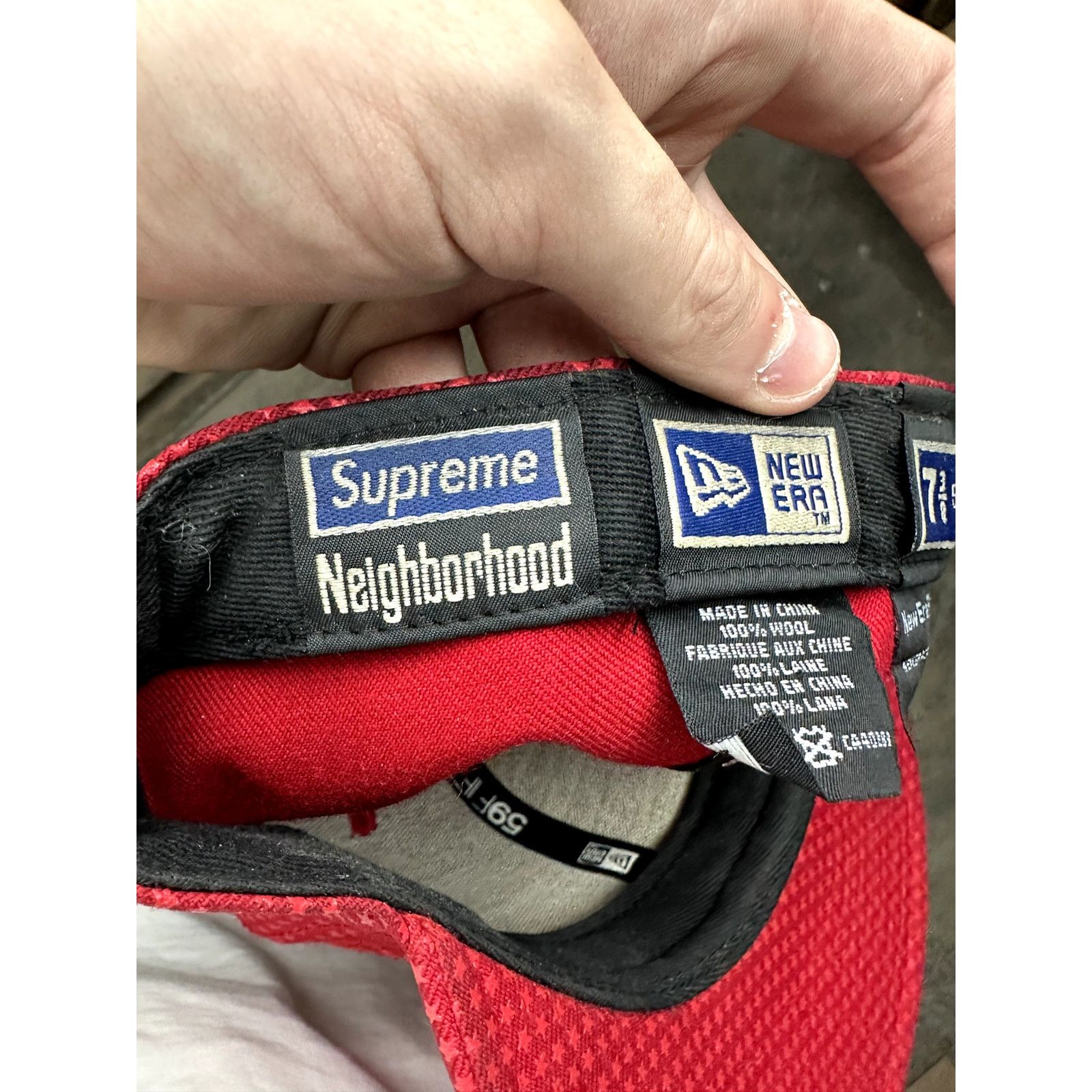 Supreme Supreme Cap Red Humanity Justice Freedom Used 7 3/8 Size ONE SIZE - 6 Thumbnail