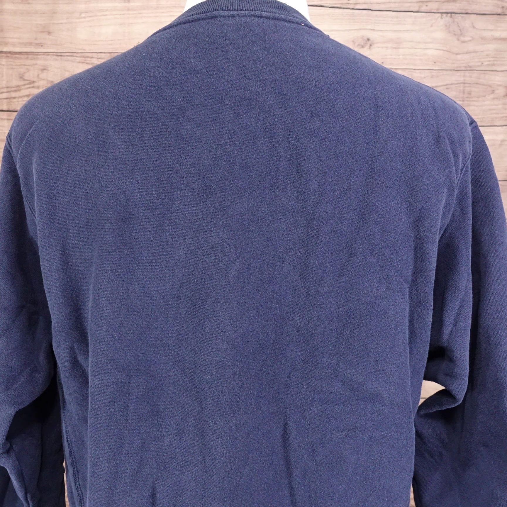 Champion VINTAGE Champion Sweatshirt Reverse Weave Blue Crew Neck L Mens Adult Large Blue 90s Sweatshirt Mens Size US L / EU 52-54 / 3 - 7 Thumbnail