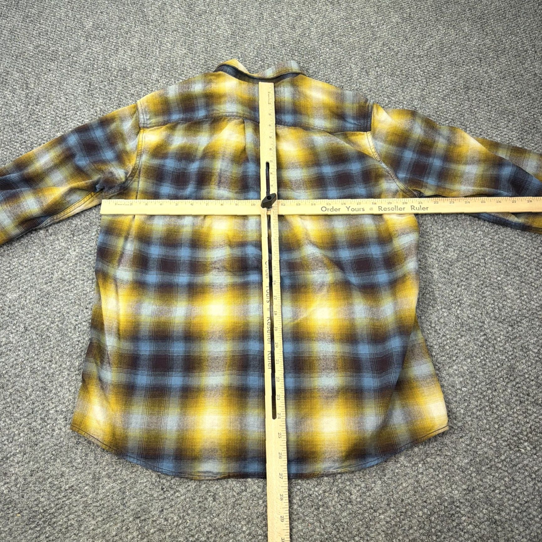 Eddie Bauer Eddie Bauer Shirt Mens Medium Yellow Blue Plaid Flannel Button-Down Classic Fit Size US M / EU 48-50 / 2 - 6 Thumbnail