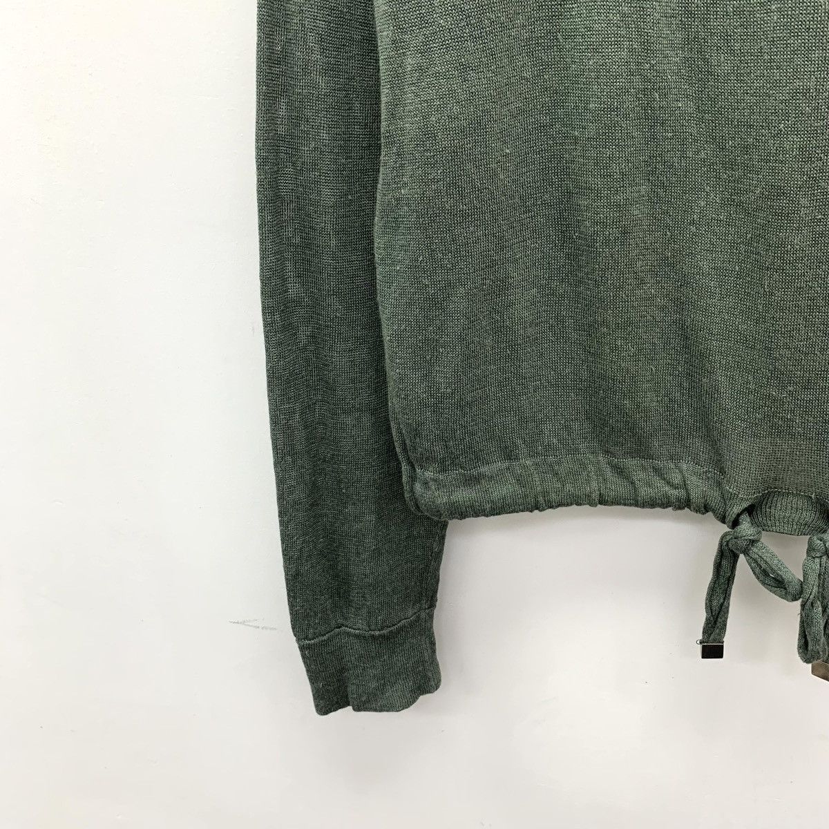 Brunello Cucinelli Brunello Cucinelli Dark Green Long Sleeve Knit Sweater K26WX Size XS / US 0-2 / IT 36-38 - 4 Thumbnail