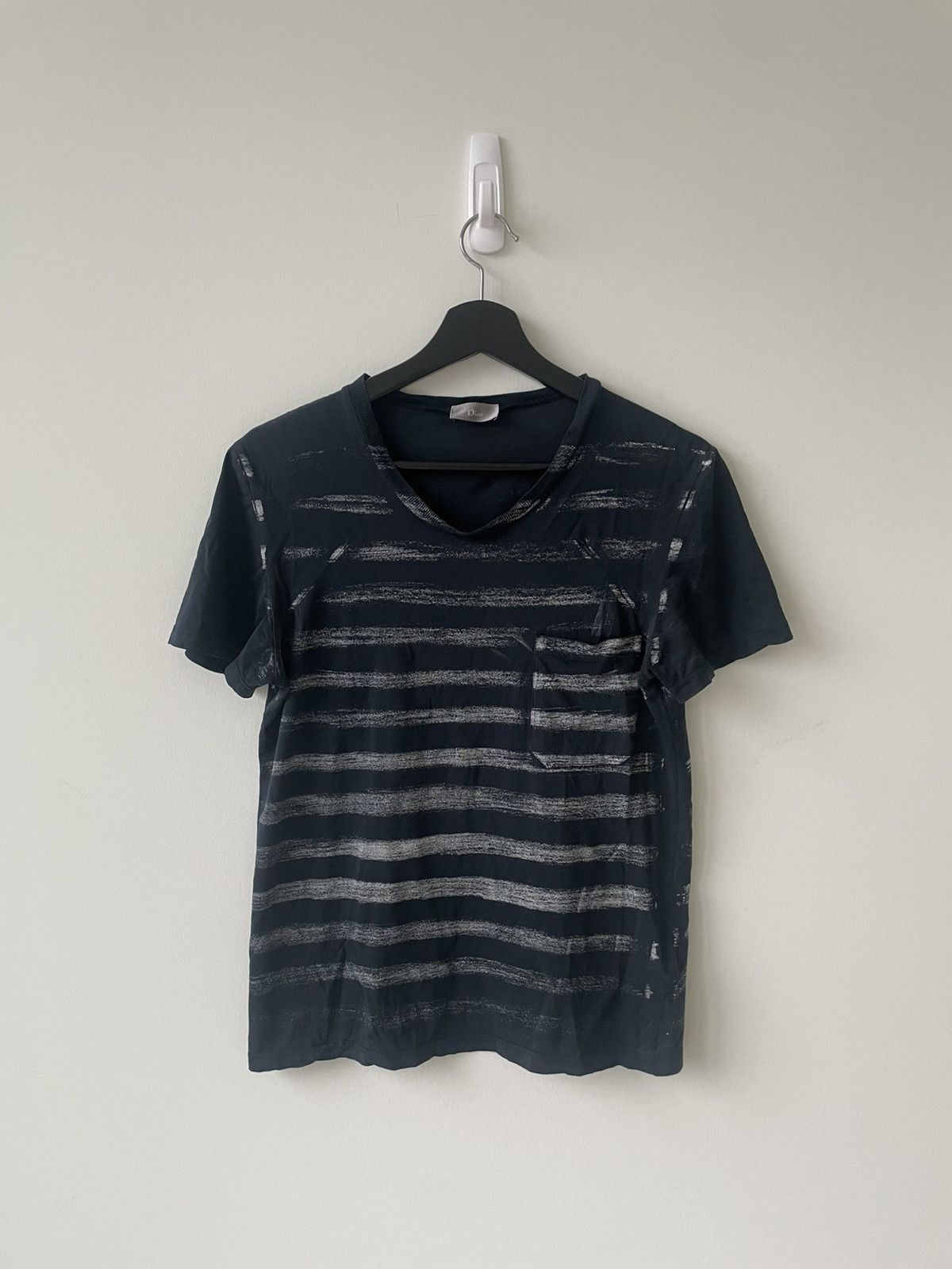 Hedi Slimane Dior Homme 2005SS Beck Striped Tee | Grailed