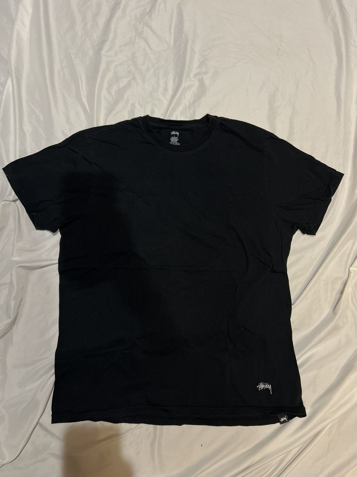 Stussy Plain Logo black shirt Size US L / EU 52-54 / 3 - 1 Thumbnail