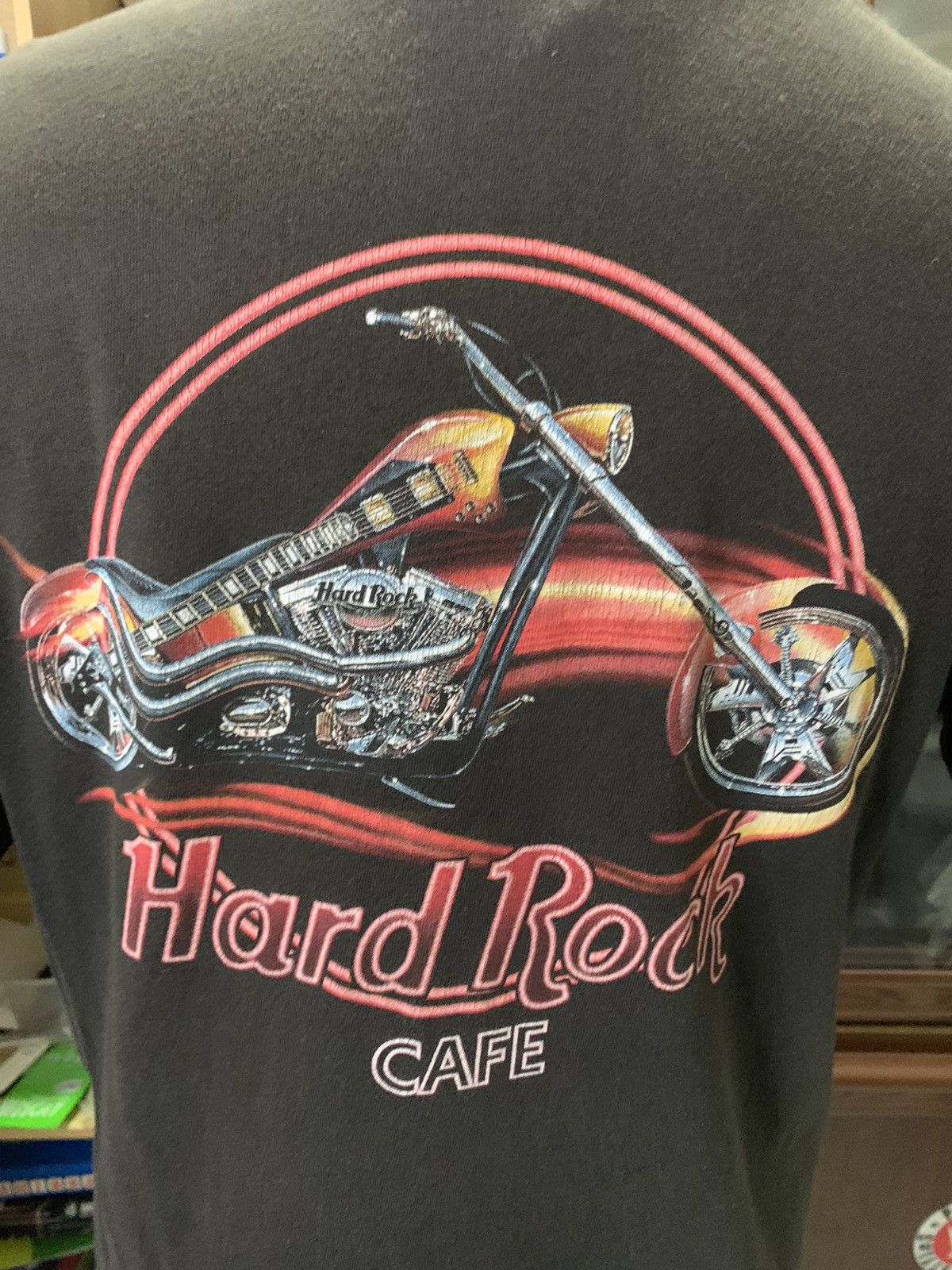 Hard Rock Cafe × Vintage Combo Hard Rock Tokyo Big Motorcycle Discolouration Size US S / EU 44-46 / 1 - 2 Thumbnail