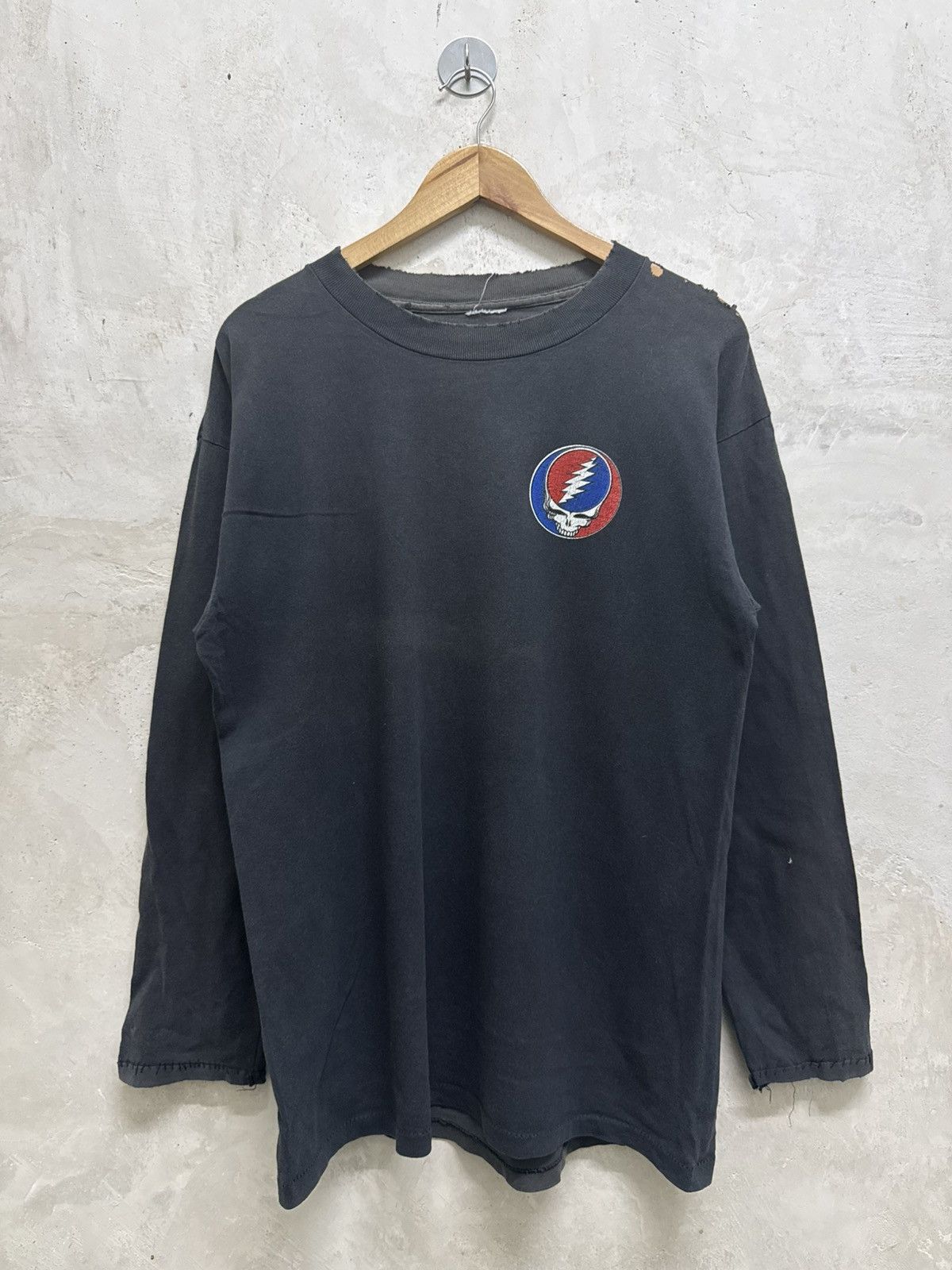 Band Tees Vintage 90s Distressed Grateful Dead Hour Thrash Band Tees Size US M / EU 48-50 / 2 - 1 Thumbnail