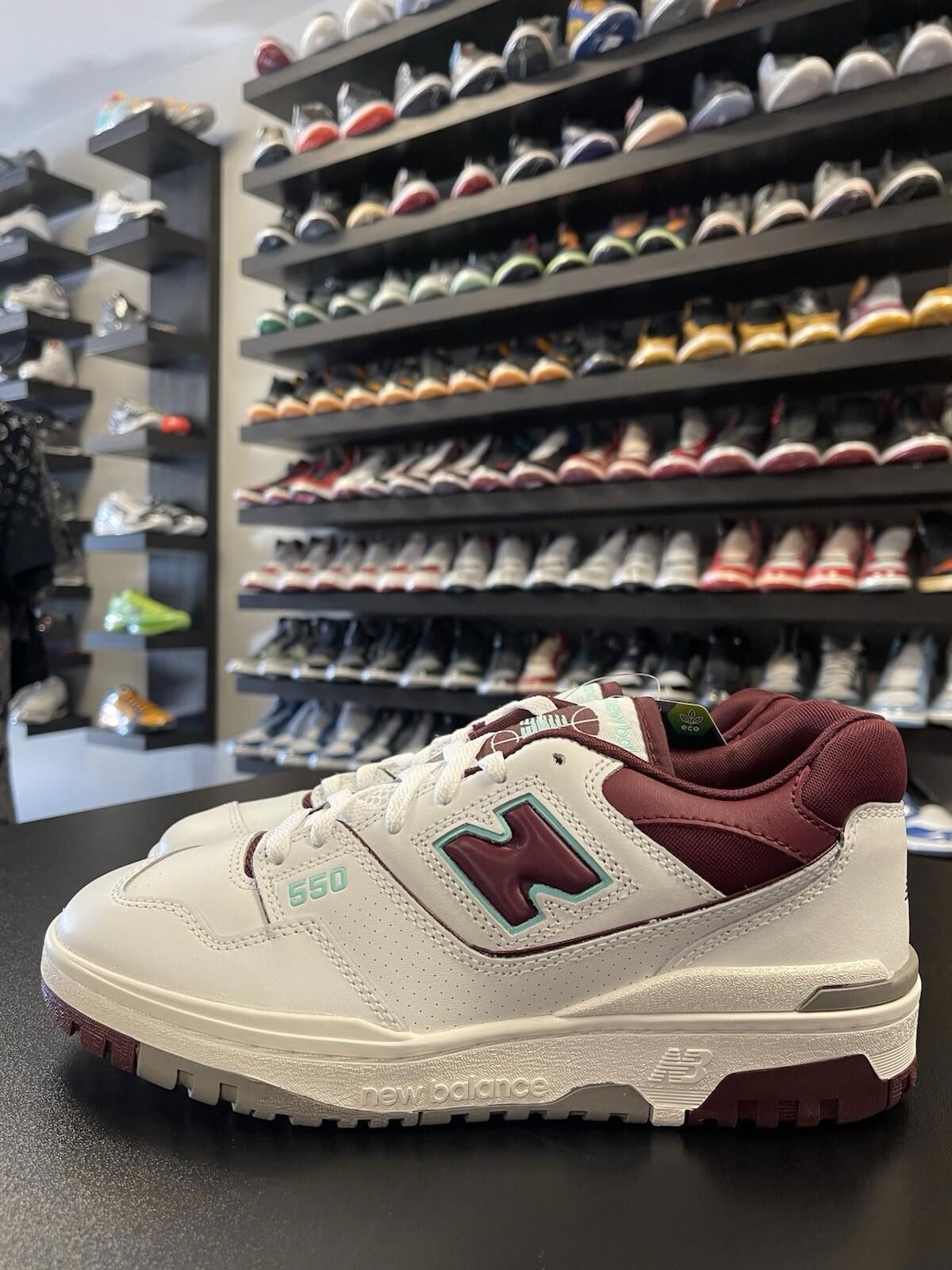 New Balance Size 8 - New Balance BB550WBG 550 'Burgundy Turquoise’ Size US 8 / EU 41 - 1 Thumbnail