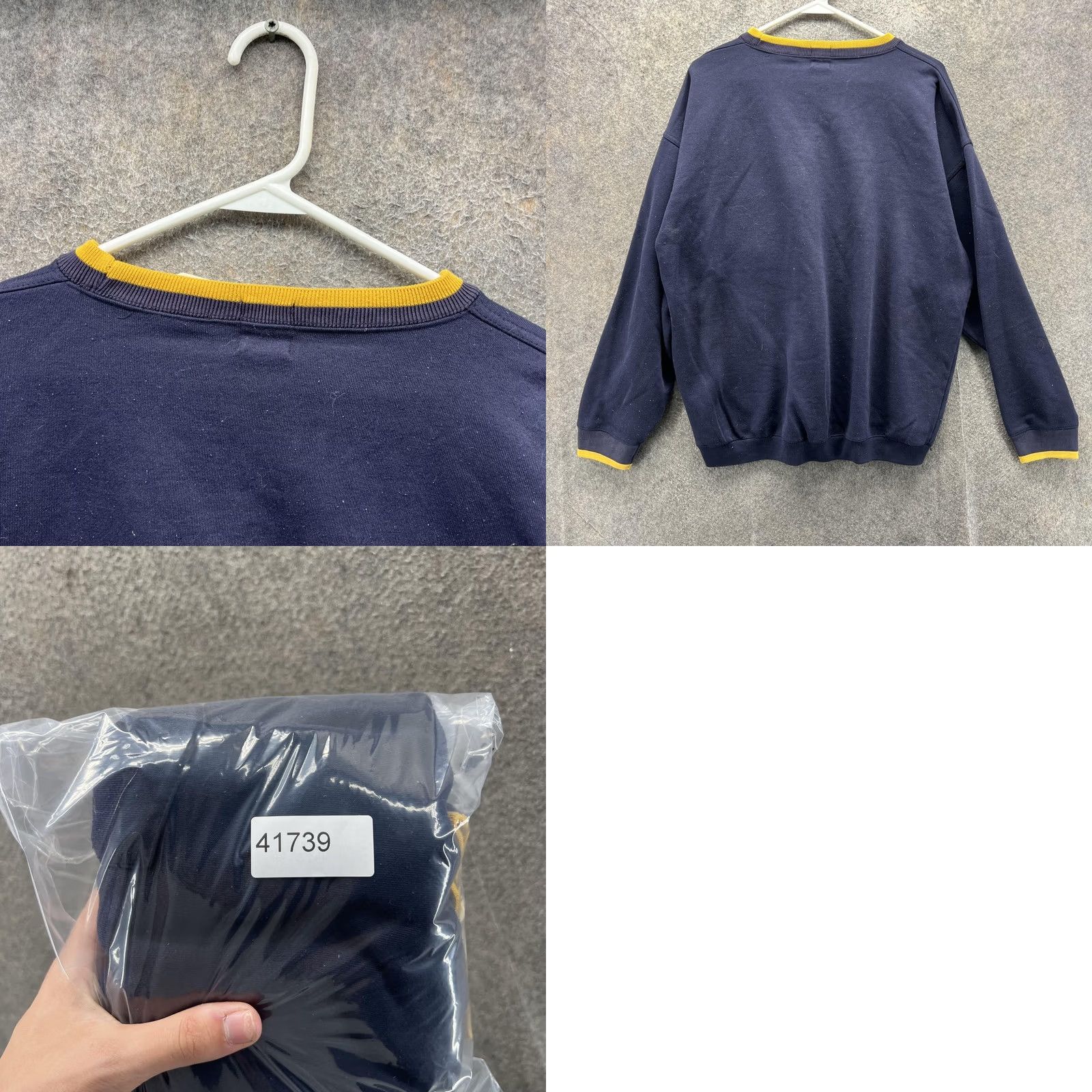 Gap VINTAGE Gap Sweatshirt Mens Large Blue Athletic Team Pocket Fleece Crewneck 90s Size US L / EU 52-54 / 3 - 8 Thumbnail
