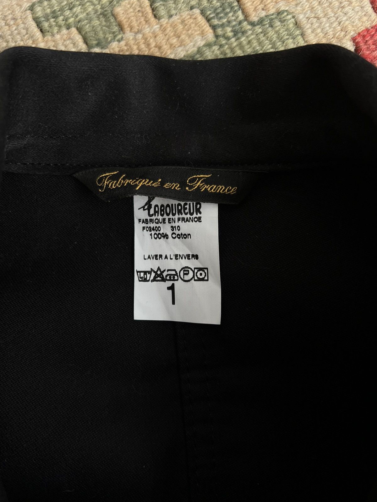 Le Laboureur 🇫🇷Le Laboureur Black Moleskin Sashiko Patched Chore Jacket Size US S / EU 44-46 / 1 - 14 Thumbnail