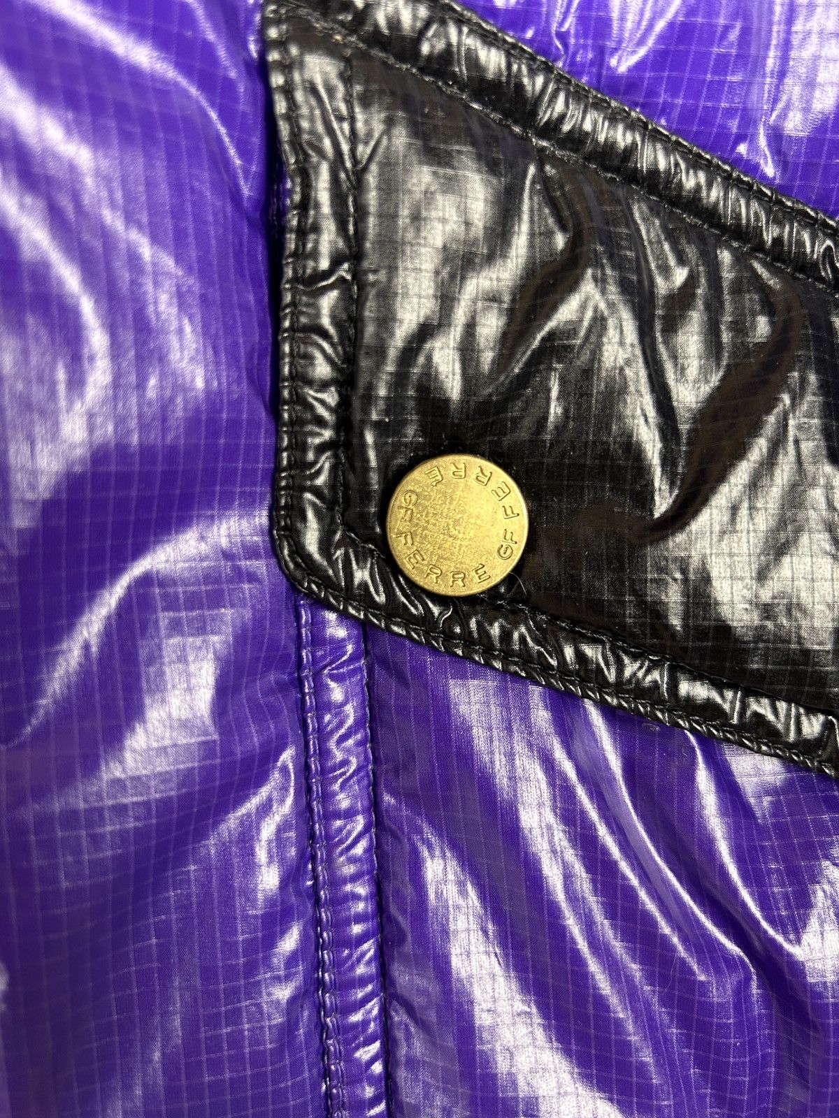 Ferre 00s Vintage 2009 Archive GF Ferre Shiny Nylon Jacket Size S / US 4 / IT 40 - 4 Thumbnail