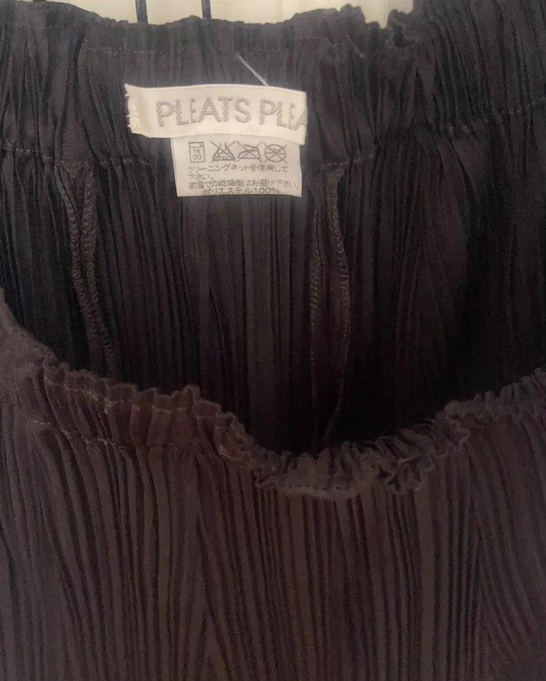 Issey Miyake issey miyake size:4 Brown skirt 2505-Nextarrow Size 42" / US 20 - 2 Thumbnail